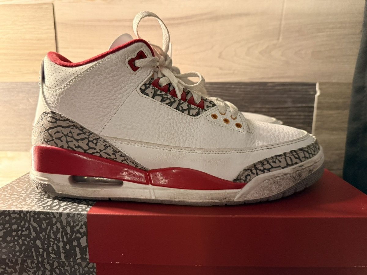 Jordan Brand Jordan 3 Cardinal Red Size US 9 / EU 42 - 4 Thumbnail