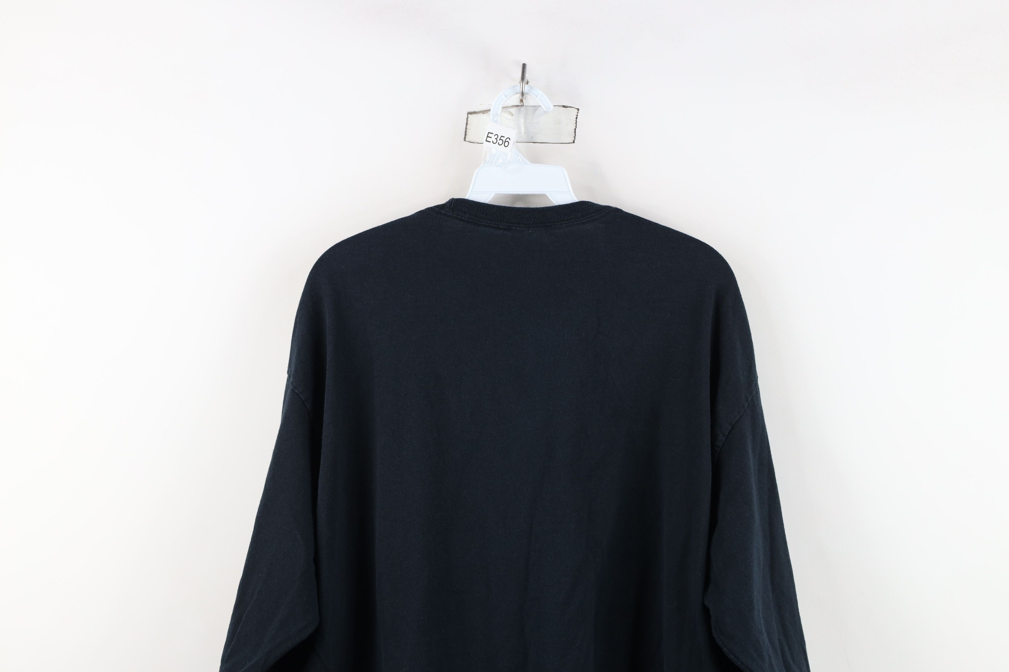 Vintage Vintage 90s Streetwear Cotton Long Sleeve T-Shirt Black Size US XL / EU 56 / 4 - 13 Thumbnail