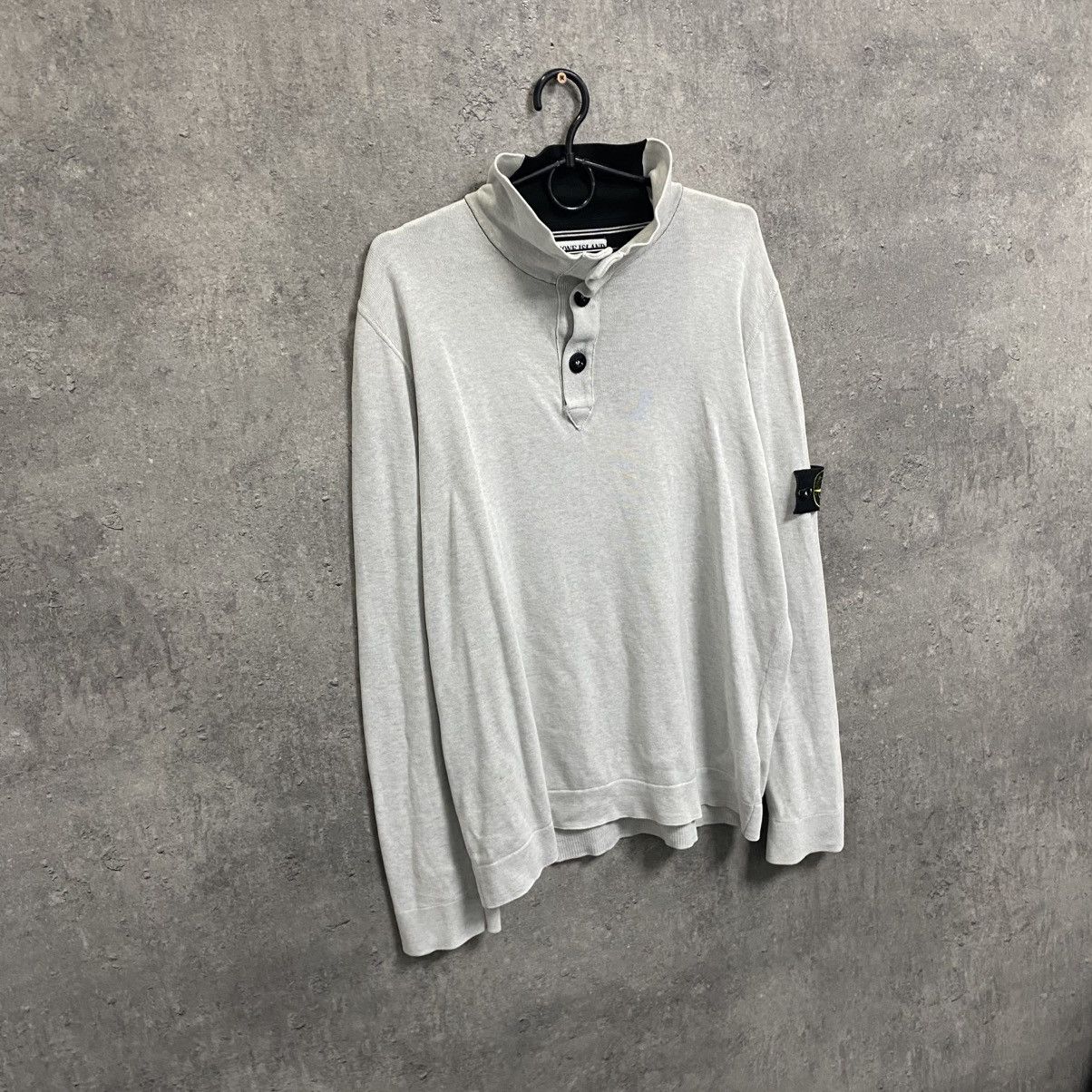 Vintage Stone Island 1/4 Sweater Half Zip Hoodie Sweathirt