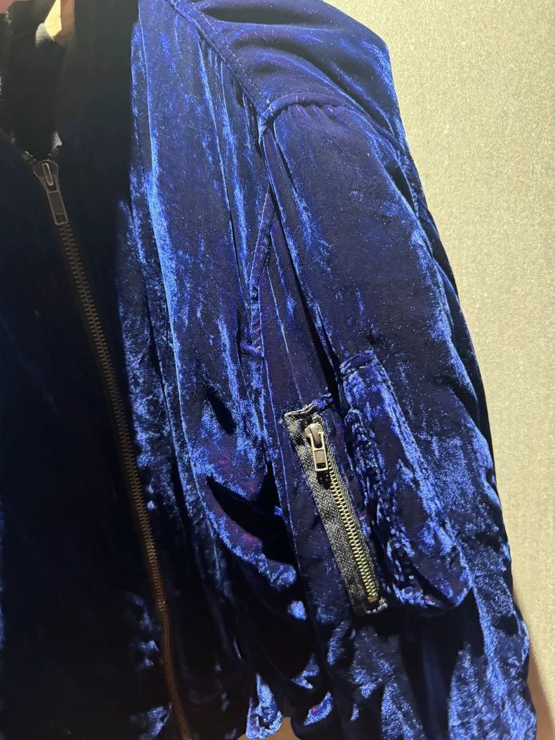 Haider Ackermann HAIDER ACKERMANN FW15 Purple Velvet Baseball Jacket 2502-N Size US L / EU 52-54 / 3 - 7 Thumbnail