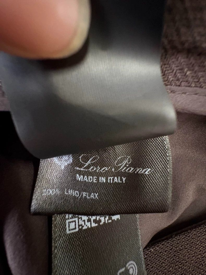 Loro Piana LORO PIANA Flax ebony brown wide leg trousers Size 26" / US 2 / IT 38 - 9 Thumbnail