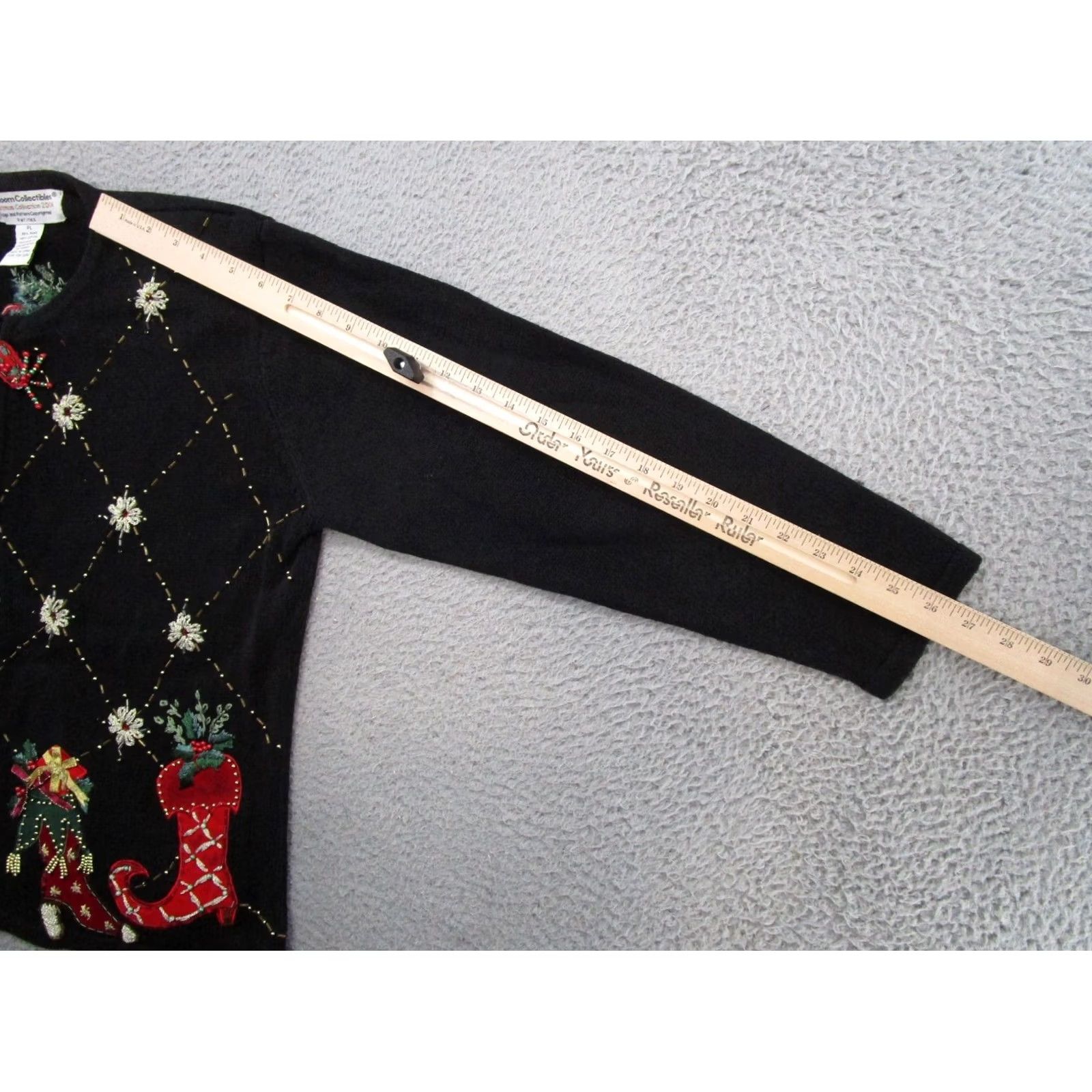 Vintage VTG Y2K 2004 Heirloom Collectibles Holiday Christmas Cardigan Zip Size PL Read Sweater Women Black Cardigan Christmas 2004 Womens PL Size L / US 10 / IT 46 - 7 Thumbnail