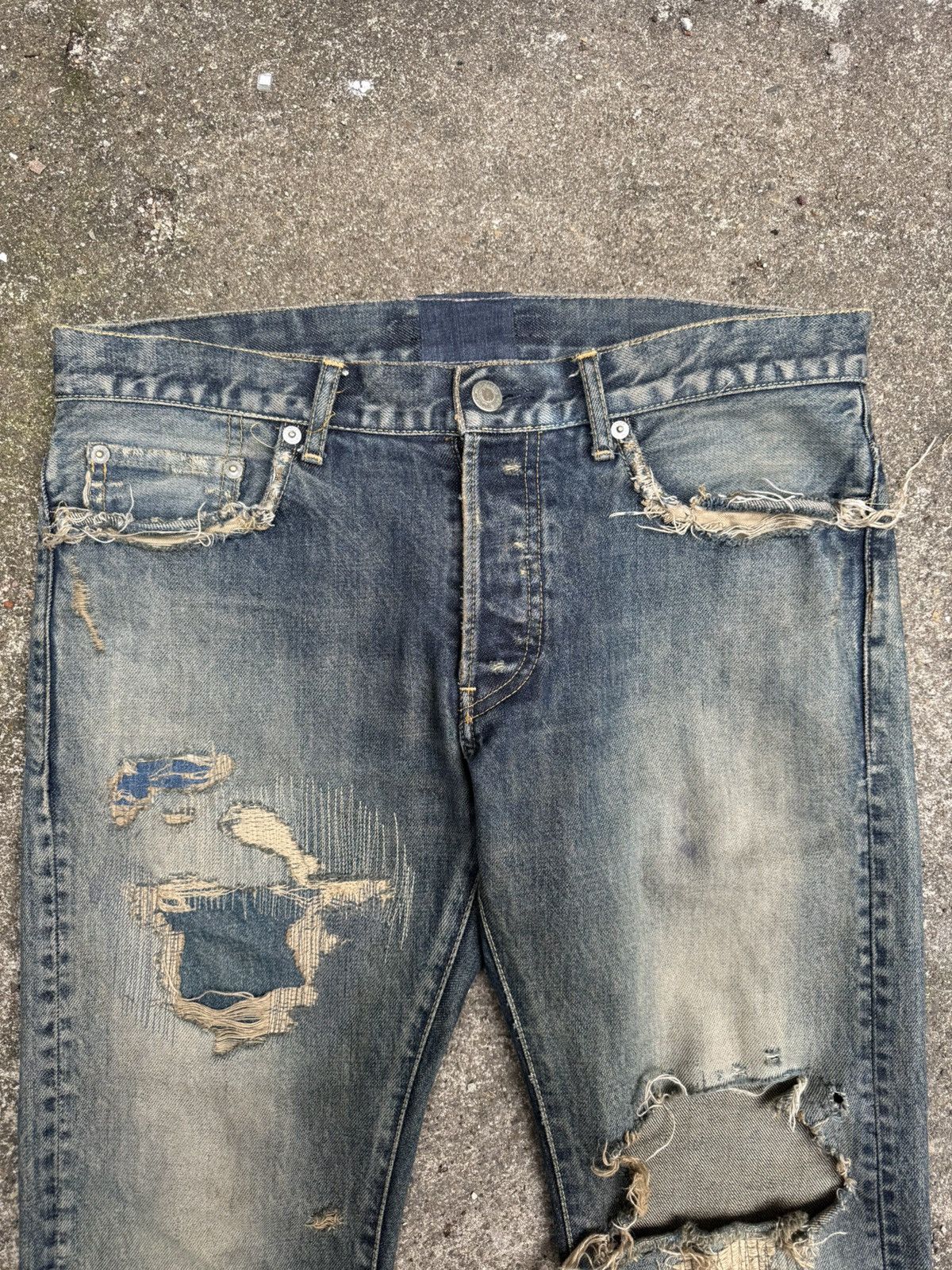 Undercover Undercover 68 ‘Blue Yarn’ Denim Size US 30 / EU 46 - 5 Thumbnail
