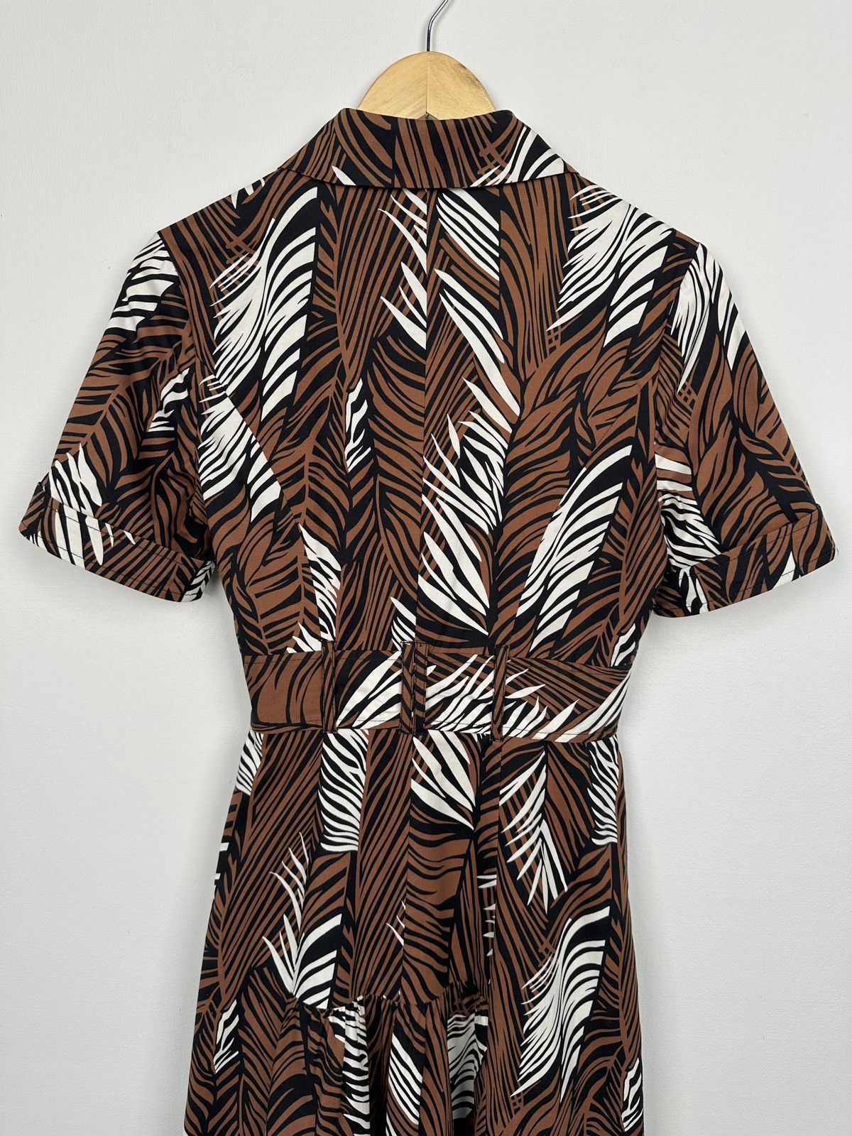 Karen Millen KAREN MILLEN Safari Jungle Print Belted Midi Dress UK 10 Size M / US 6-8 / IT 42-44 - 11 Thumbnail