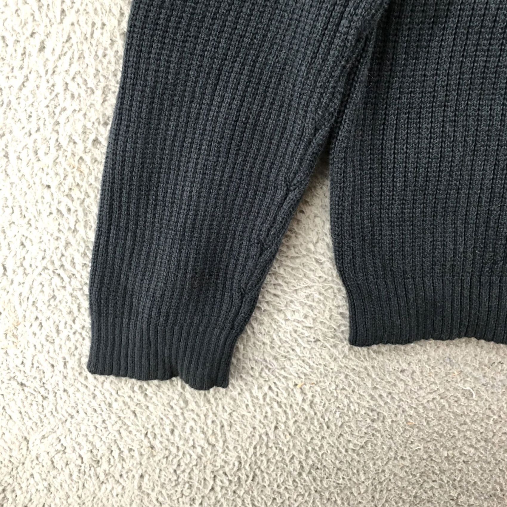 Banana Republic Banana Republic Sweater Mens XL Navy Blue Waffle Knit Long Sleeve Pullover Size US XL / EU 56 / 4 - 5 Thumbnail
