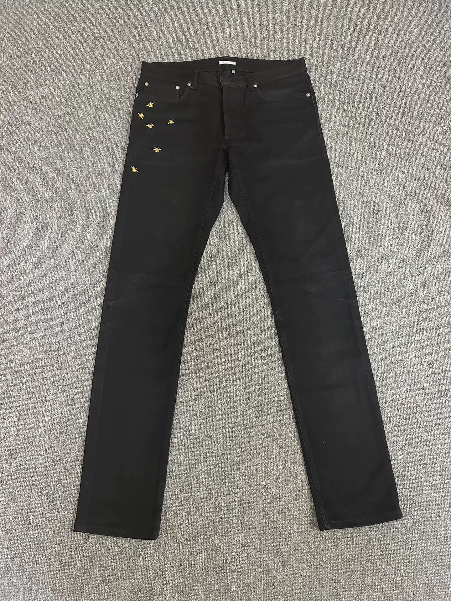 Dior Dior Limited Edition Gold Bee Jeans Size US 32 / EU 48 - 1 Thumbnail