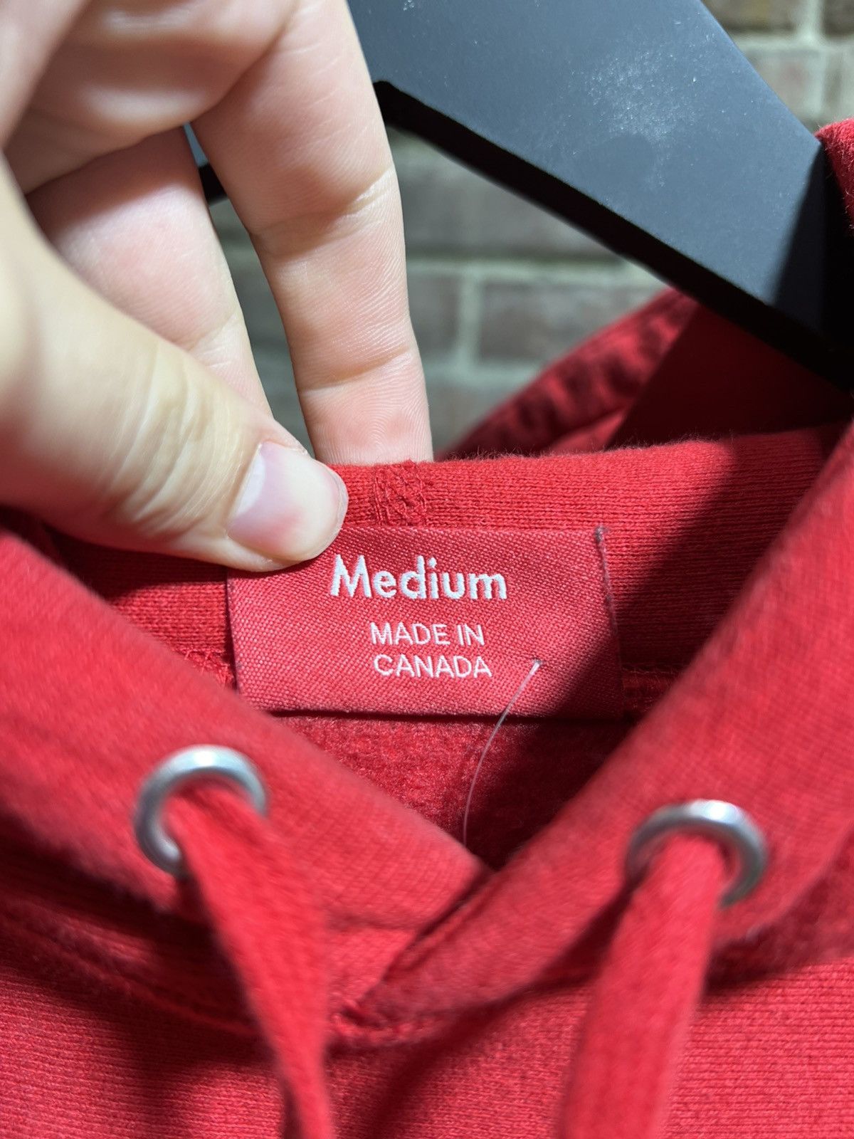 Supreme Supreme Red Embroidered Hoodie Size US M / EU 48-50 / 2 - 4 Thumbnail