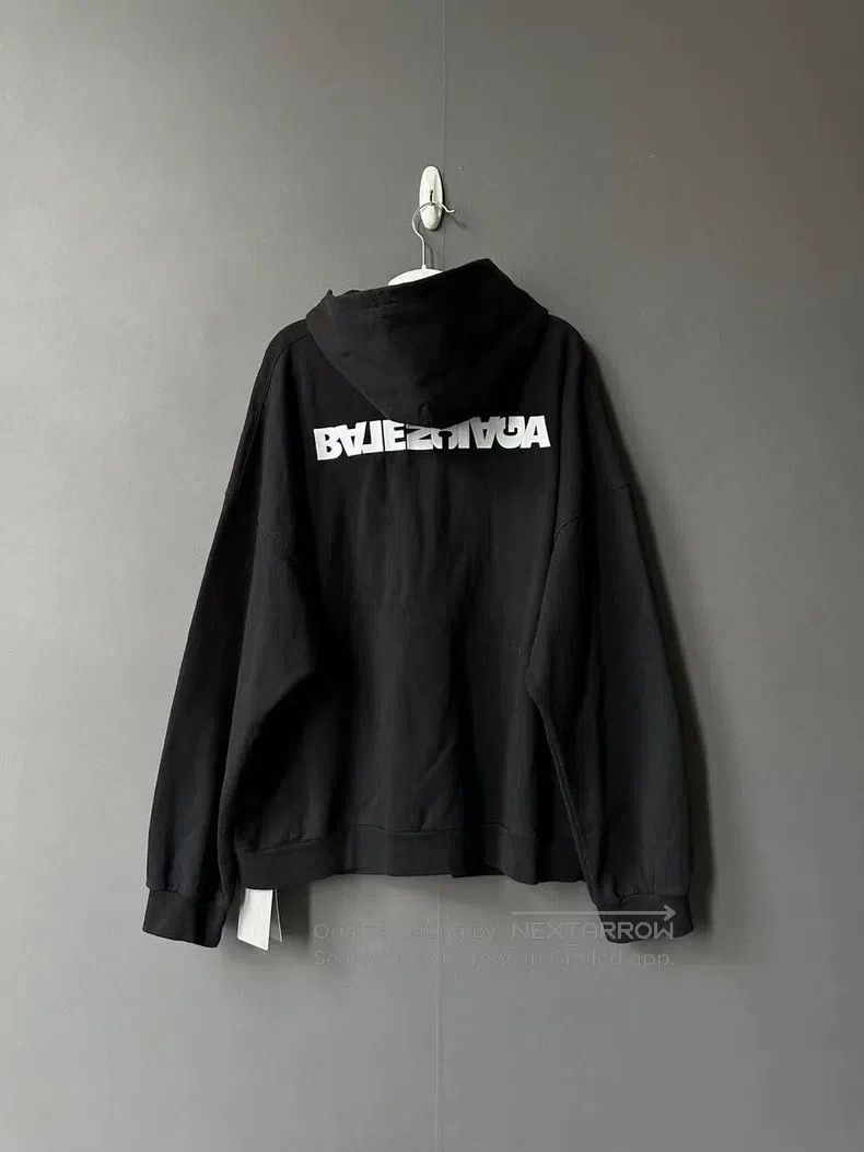 Balenciaga Balenciaga Reversed embroidery letter zipper hoodie Size US L / EU 52-54 / 3 - 2 Thumbnail