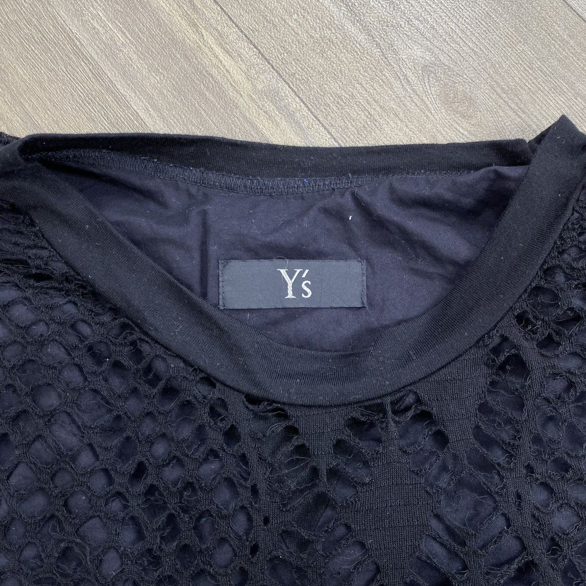 Yohji Yamamoto 2000s Y’s by Yohji Yamamoto Japan Knit Mesh Overlay T-Shirt Size US M / EU 48-50 / 2 - 8 Thumbnail
