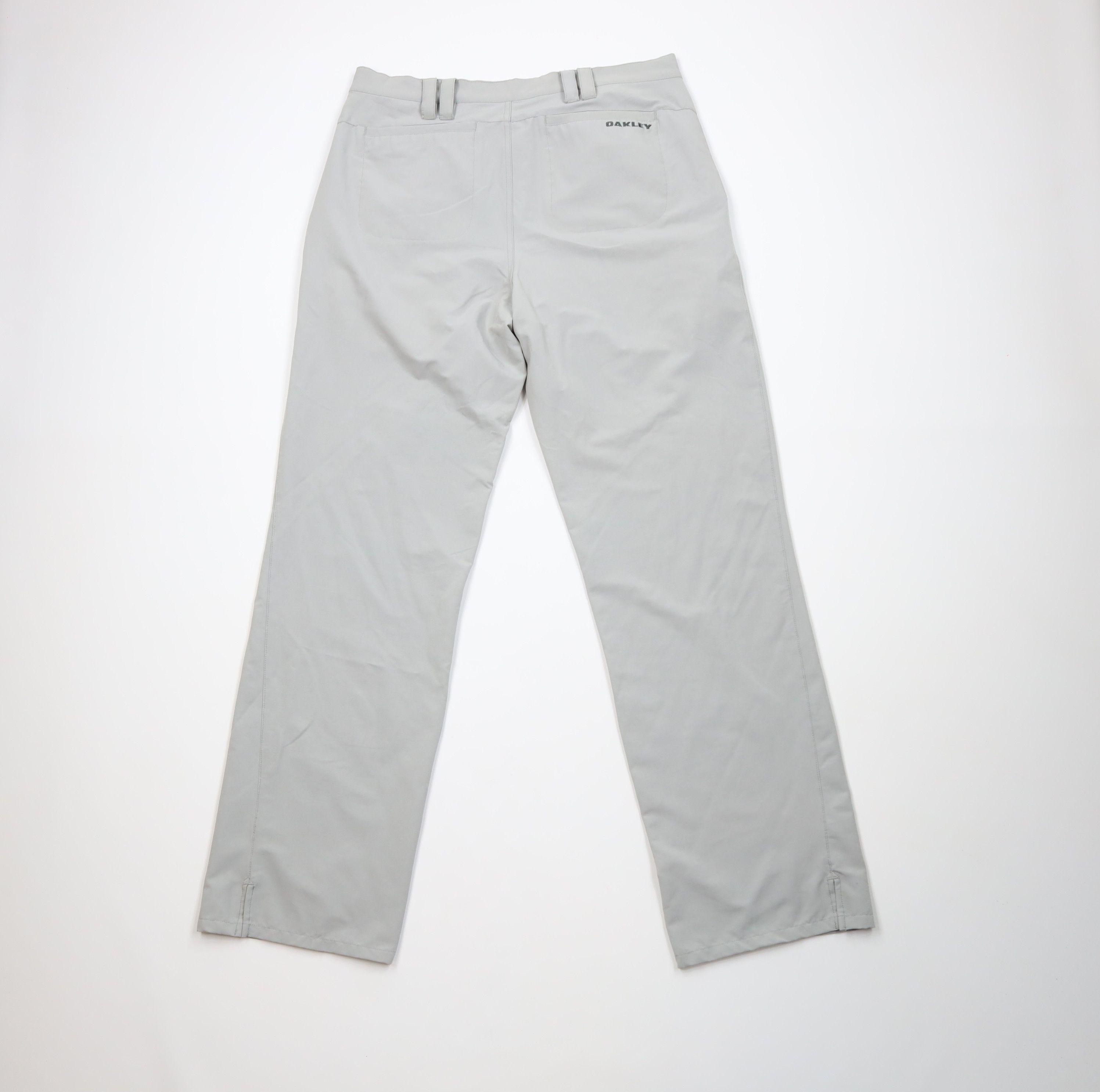 Oakley Vintage Oakley Stretch Wide Leg Chino Pants Trousers Gray Size US 34 / EU 50 - 12 Thumbnail