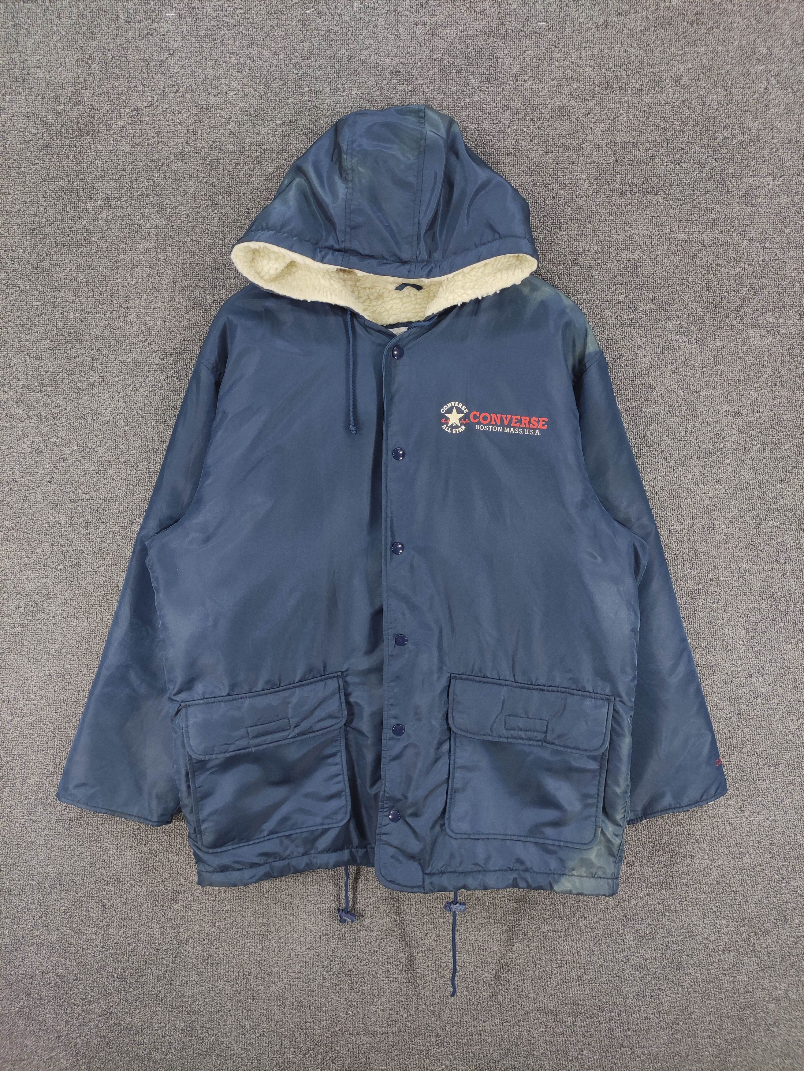 Converse Vintage Converse Faded Jacket Big Logo Pull Over Hoodie Size US XL / EU 56 / 4 - 1 Thumbnail