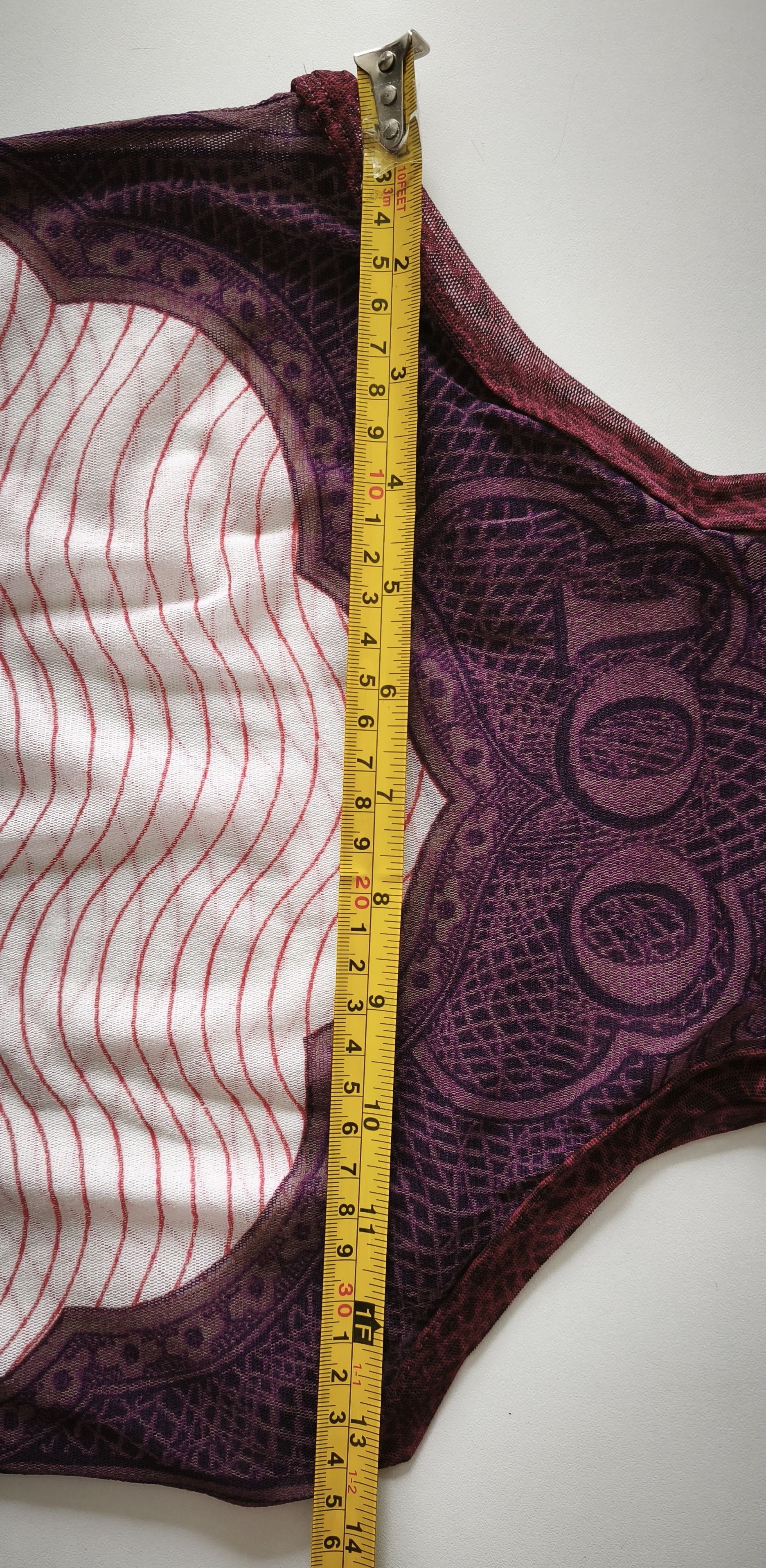 Jean Paul Gaultier Cartouche short dress in purple and burgundy Size M / US 6-8 / IT 42-44 - 6 Thumbnail