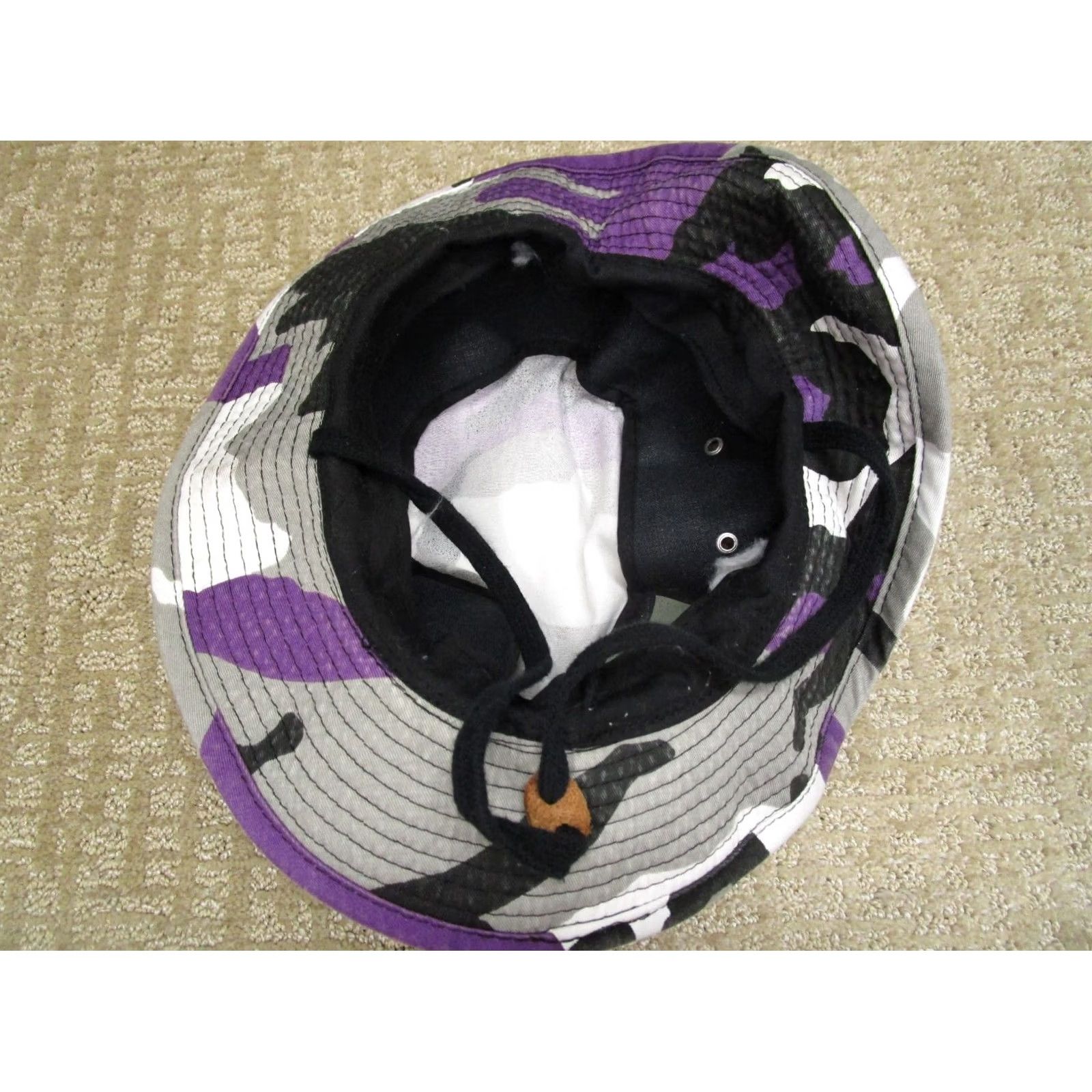 American Apparel US Military Boonie Hat Men L Purple White Camouflage Bucket Style Boonie Hat Size ONE SIZE - 6 Thumbnail