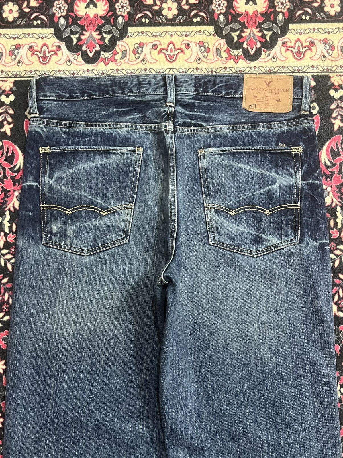American Eagle Outfitters Vintage American Eagle Outfitters Distressed Bootcut Jeans Size US 32 / EU 48 - 7 Thumbnail