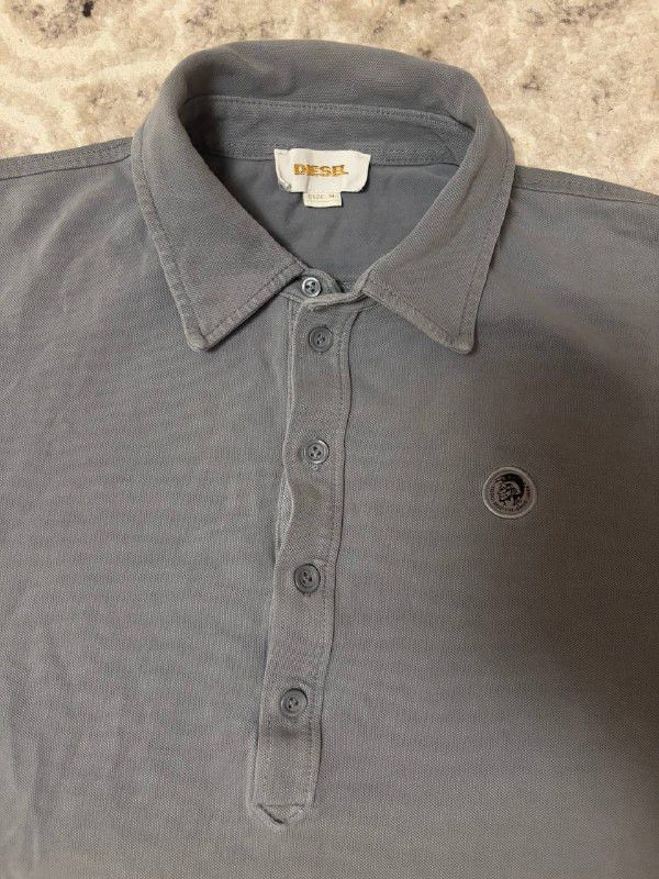 Diesel Diesel Vintage Y2K 2000s Logo T-Shirt in Grey, Size M Size US M / EU 48-50 / 2 - 12 Thumbnail