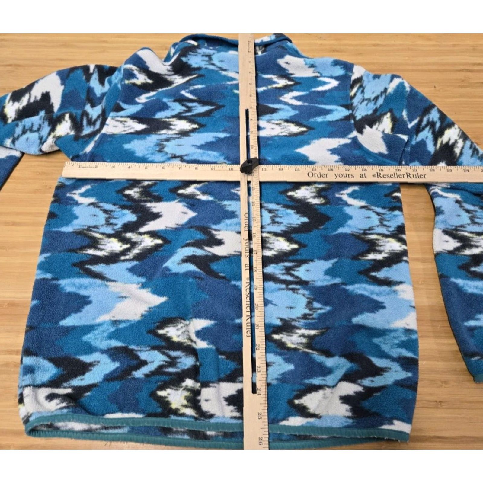 Patagonia VINTAGE Patagonia Snap T Fleece Jacket Women Medium Blue Arrow Geometric Snaps Pullover Size M / US 6-8 / IT 42-44 - 6 Thumbnail