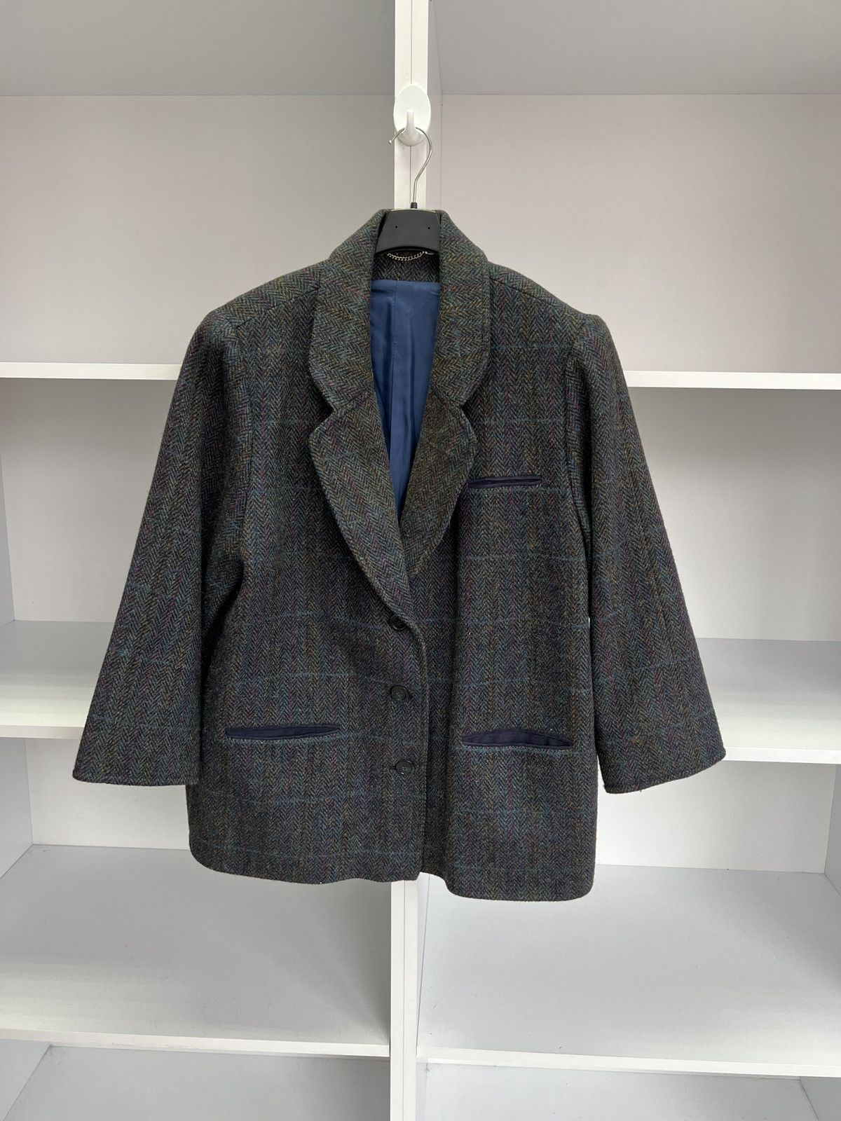 Harris Tweed × Vintage Vintage Harris Tweed Wool Old Money Style Blazer Jacket Size 42R - 1 Thumbnail