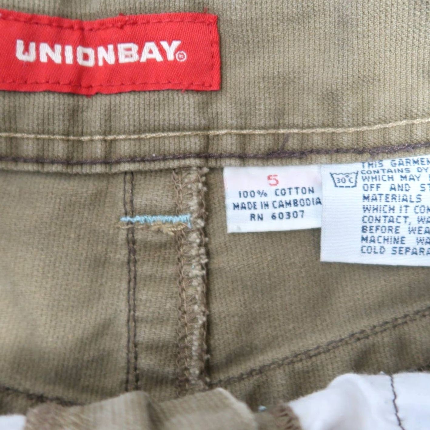 Vintage VINTAGE Unionbay Mini Skirt Denim 28" Brown 1990s Casual Grunge Cotton Size 5 Womens Size 28" / US 6 / IT 42 - 4 Thumbnail