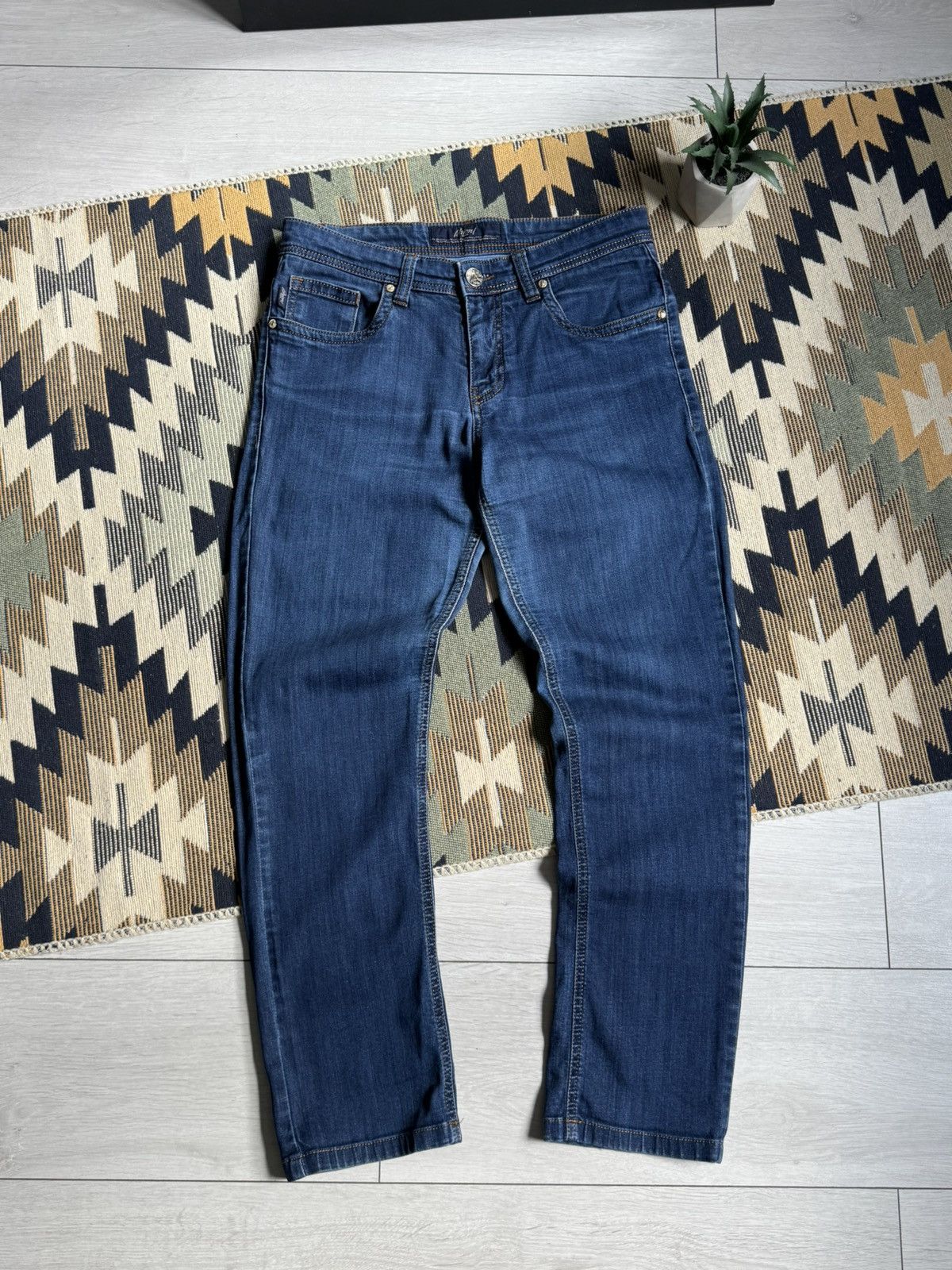Brioni Brioni Logo Denim Luxury Jeans Size US 31 - 7 Thumbnail