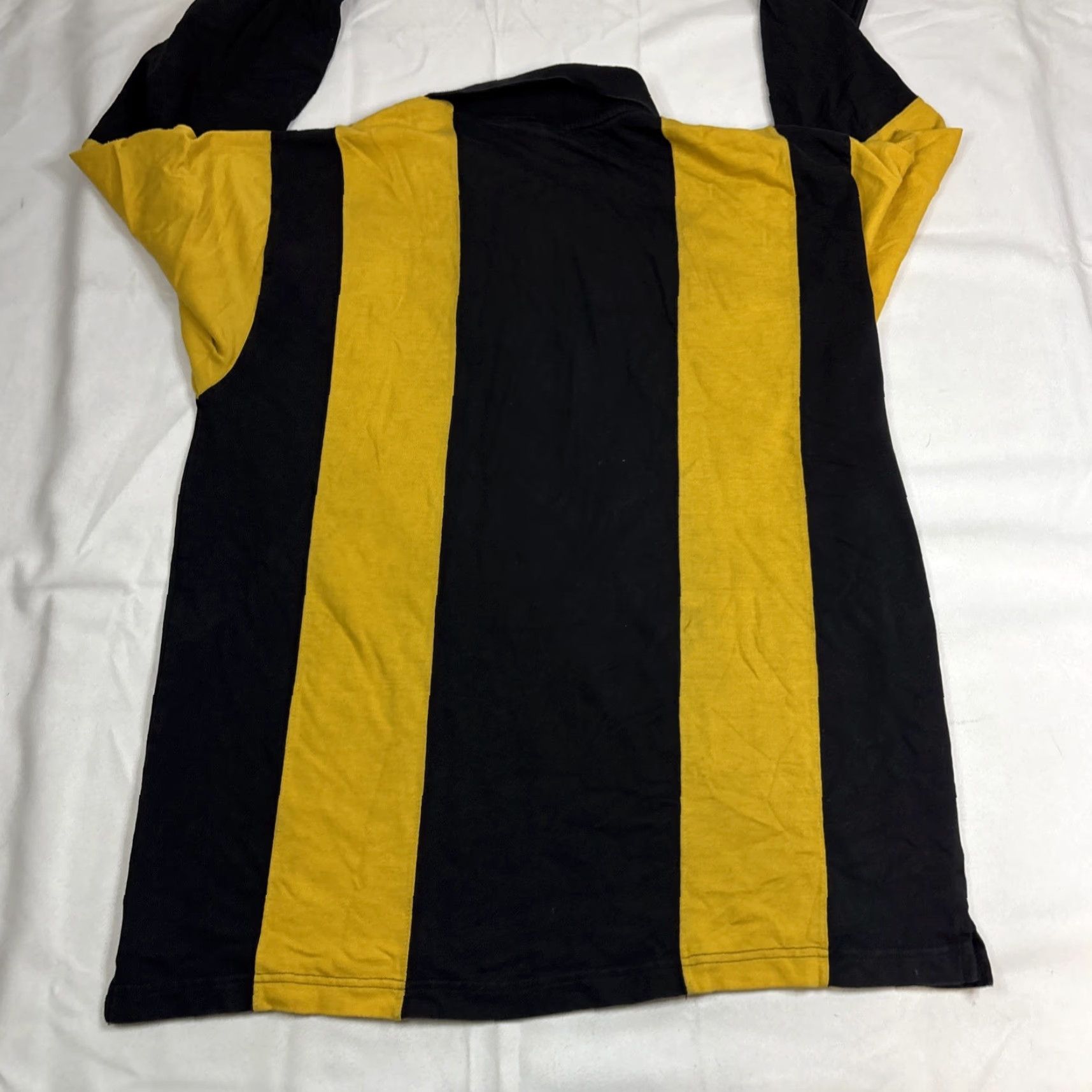 Vintage VINTAGE Edge Pittsburgh Steelers Long Sleeve Rugby Polo Collared 1999 Large Stripe Mens L Black Size US L / EU 52-54 / 3 - 5 Thumbnail