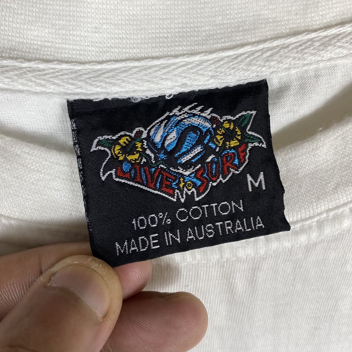 Other Vintage 90's LIVE TO SURF Australia Graphic Surf Tee Size US M / EU 48-50 / 2 - 10 Thumbnail