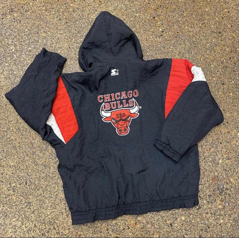 Starter RARE vintage 90s Chicago Bulls Starter Jacket Size XL Size US XL / EU 56 / 4 - 2 Thumbnail