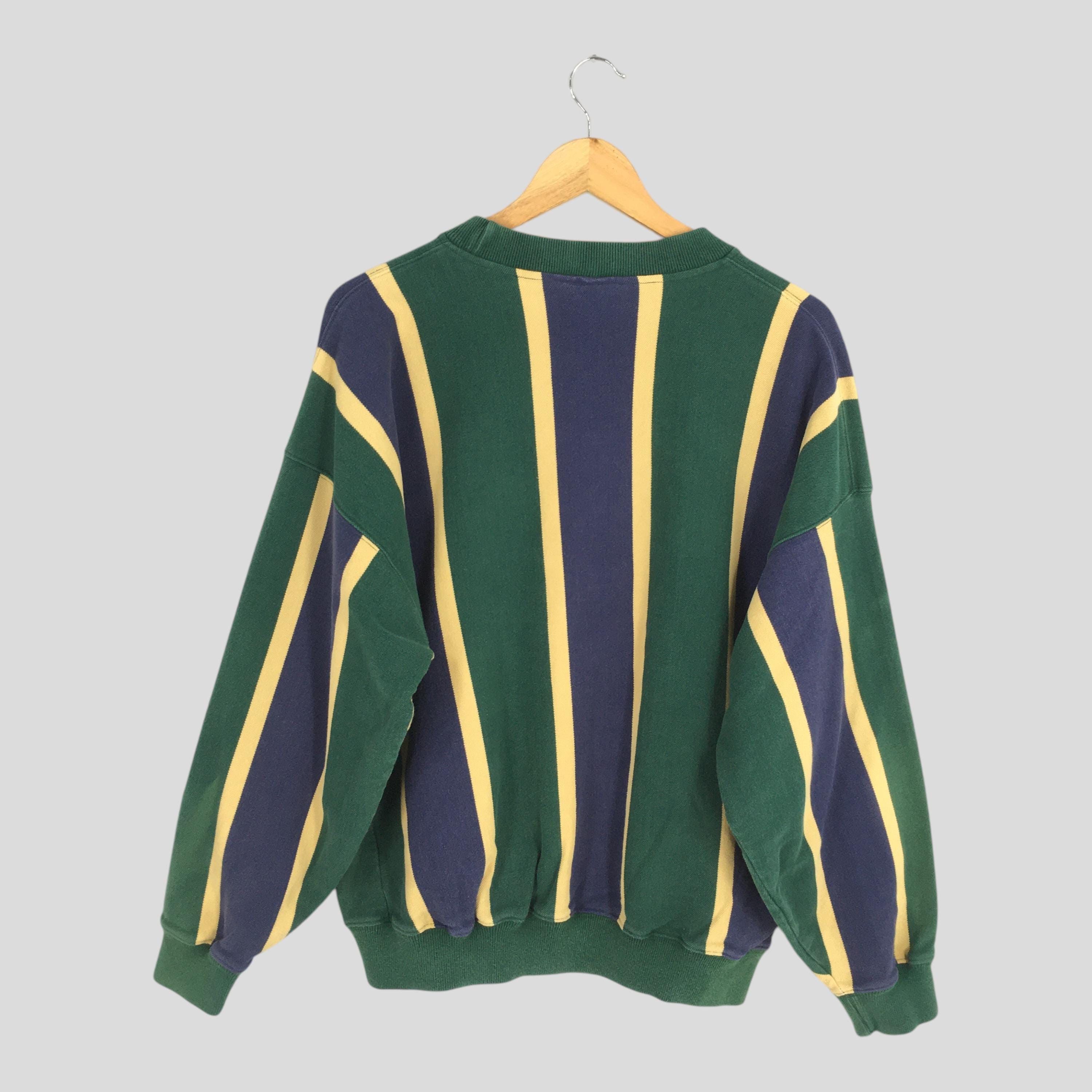 Vintage Vintage 90s Slazenger Striped Sweatshirt XLarge Size US XL / EU 56 / 4 - 7 Thumbnail