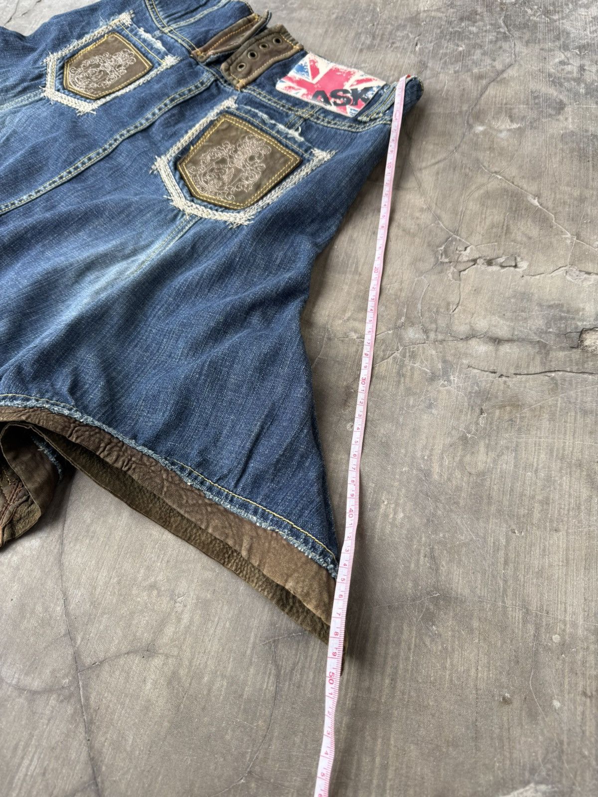 If Six Was Nine Vintage ASK skirt SIZE 27 Asymmetrical Designer Denim Size 30" / US 8 / IT 44 - 8 Thumbnail