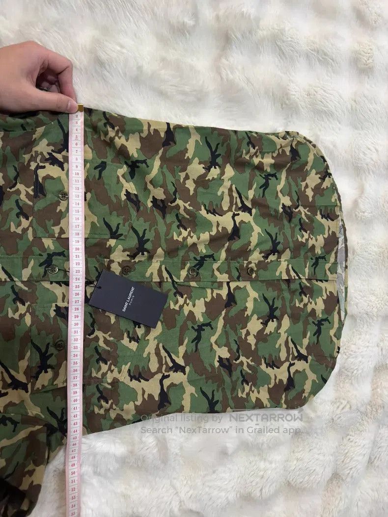 Saint Laurent Paris Saint Laurent Paris size 37 Original Camouflage Shirt Size US XS / EU 42 / 0 - 8 Thumbnail