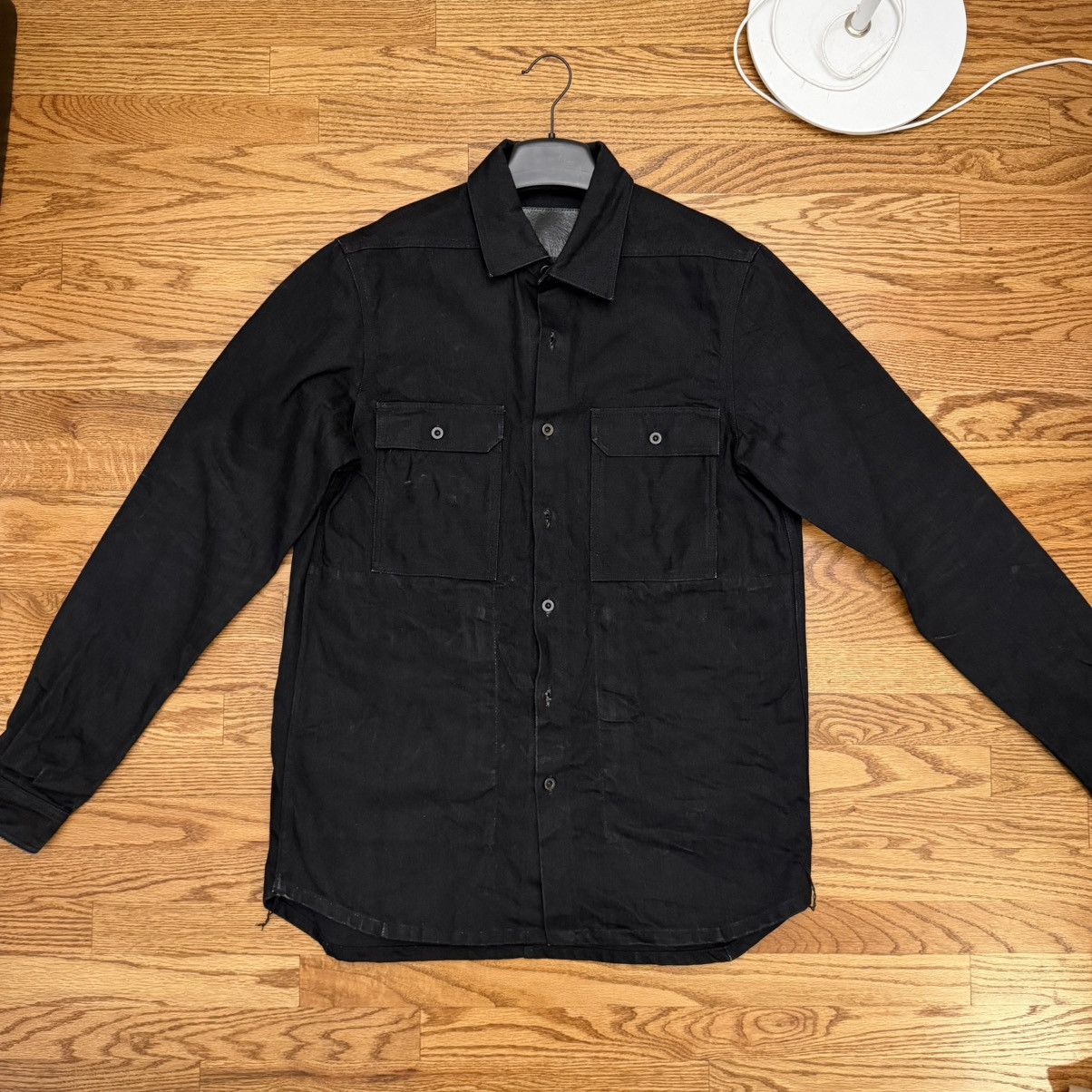 Rick Owens Drkshdw Japanese Denim Overshirt Size US L / EU 52-54 / 3 - 1 Thumbnail