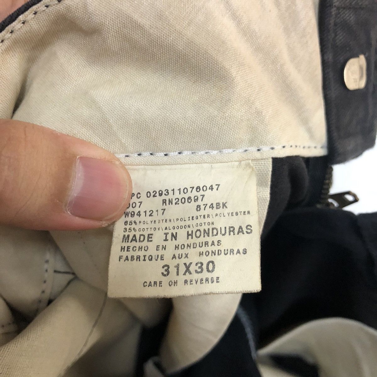 Dickies DL Dickies Black Casual Cargo Pants #C1243 Size US 31 - 19 Thumbnail