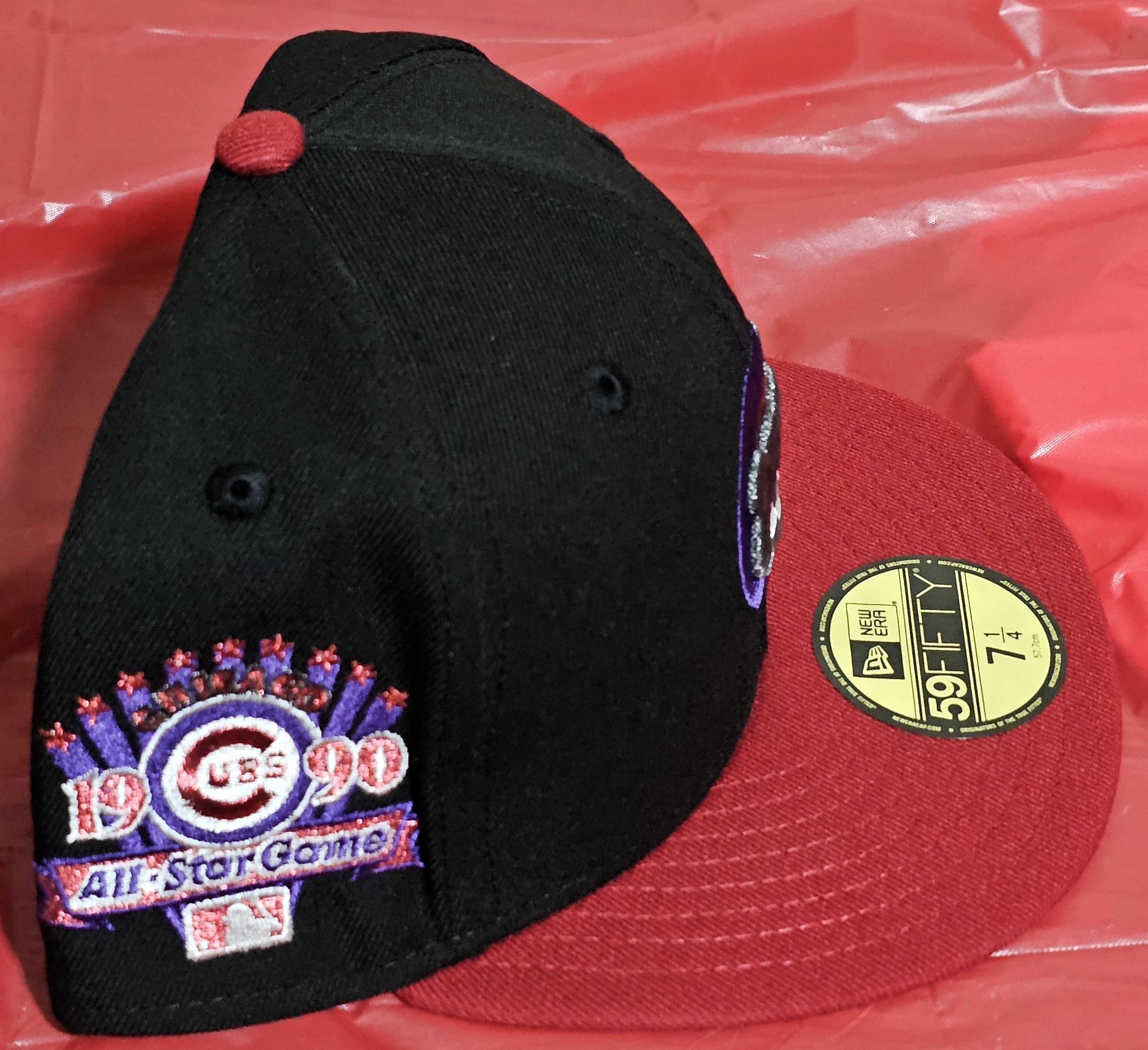 New Era Chicago Cubs 1990 All-Star FITTED 7 1/4 "RARE " Size ONE SIZE - 2 Thumbnail