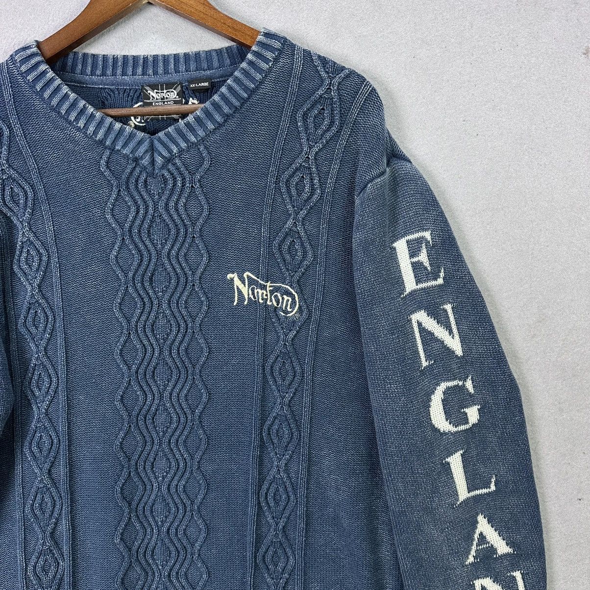 Norton Vintage 90s Norton England Cable Knit Sweater Size US XXL / EU 58 / 5 - 3 Thumbnail