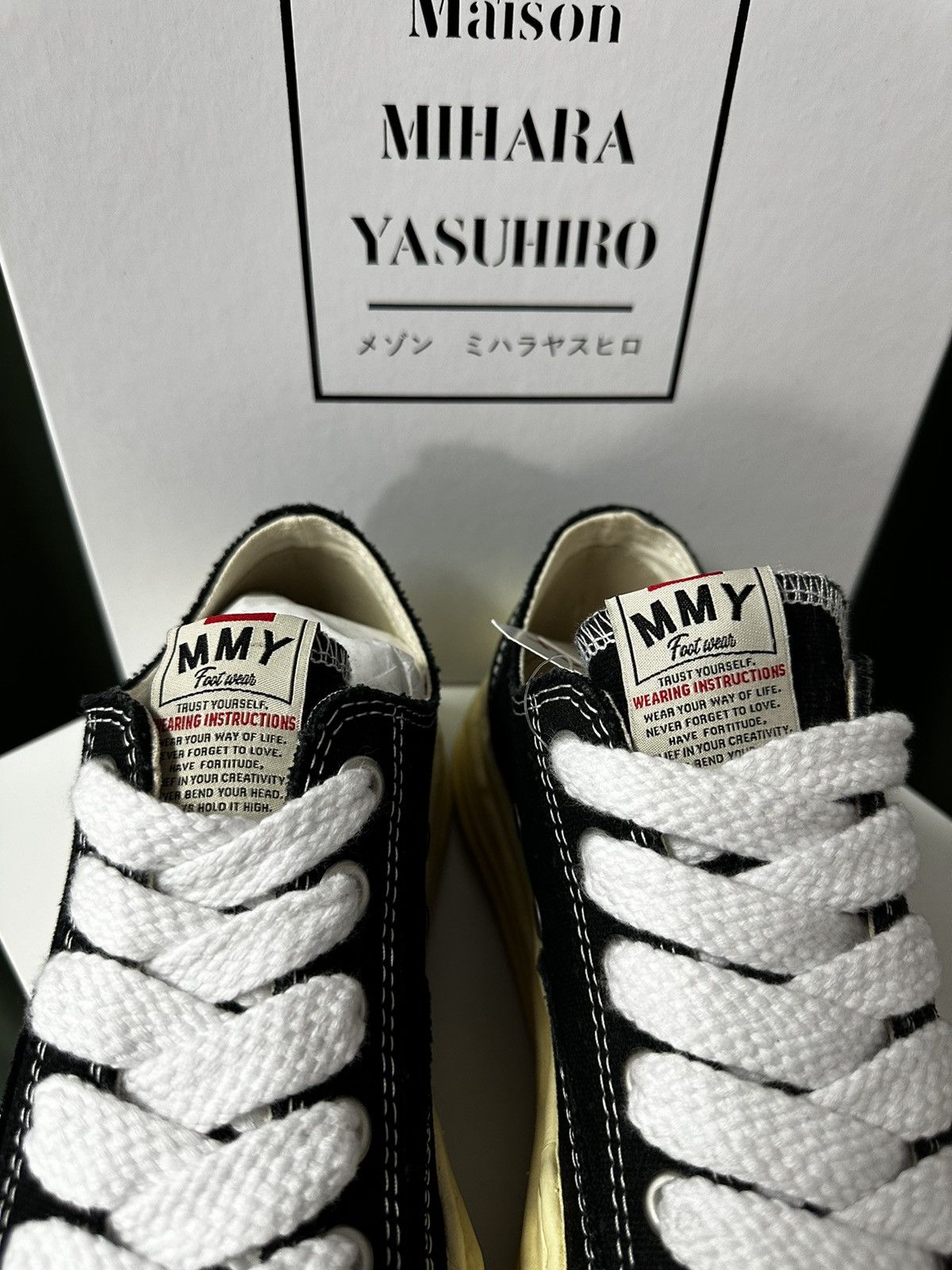 Maison MIHARA YASUHIRO MAISON MIHARA YASUHIRO "HANK VINTAGE SOLE CANVAS LOW" BLACK Size US 6.5 / EU 39-40 - 11 Thumbnail