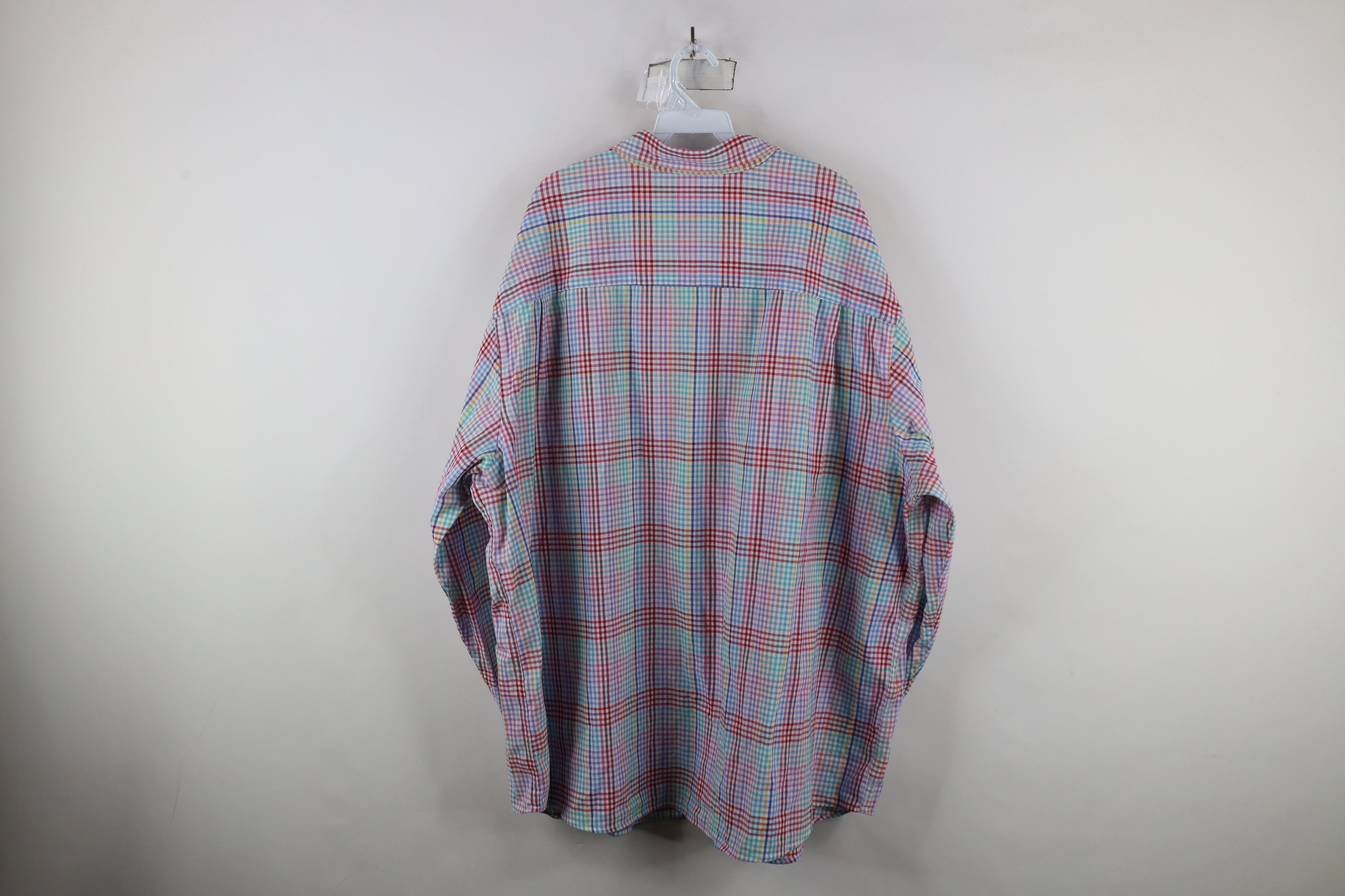 Vintage Vintage 90s Streetwear Collared Long Sleeve Button Shirt Size US XXL / EU 58 / 5 - 6 Thumbnail