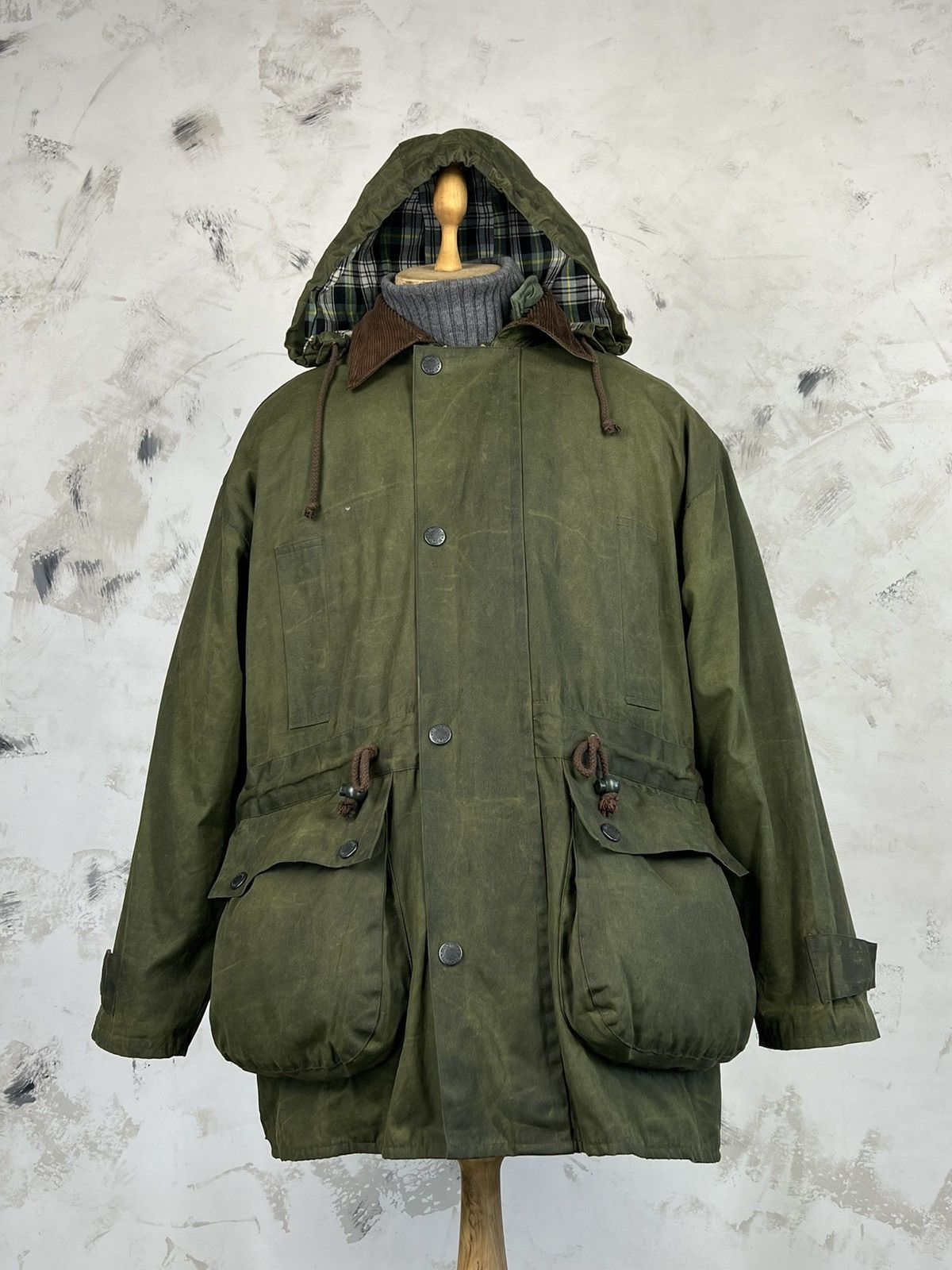 Orvis Vintage mc. Orvis Waxed Jacket Hooded Size S - M Size US S / EU 44-46 / 1 - 2 Thumbnail
