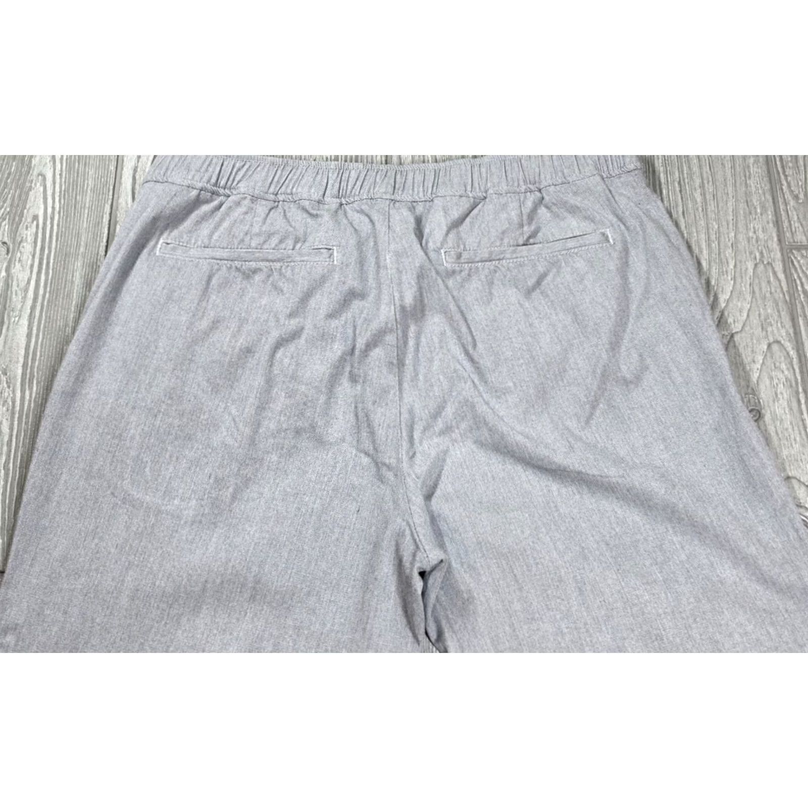Vintage 34 Heritage Formia Pants Mens 34x34 Gray Elastic Waist Chino Lyocell Stretch Size US 34 / EU 50 - 5 Thumbnail