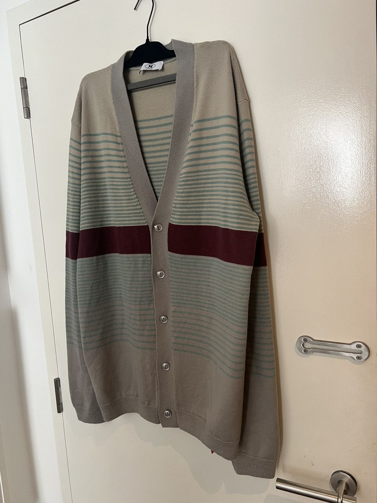 Missoni MISSONI Wool Striped Cardigan Multicolour Gray Large Jumper Size US L / EU 52-54 / 3 - 1 Thumbnail