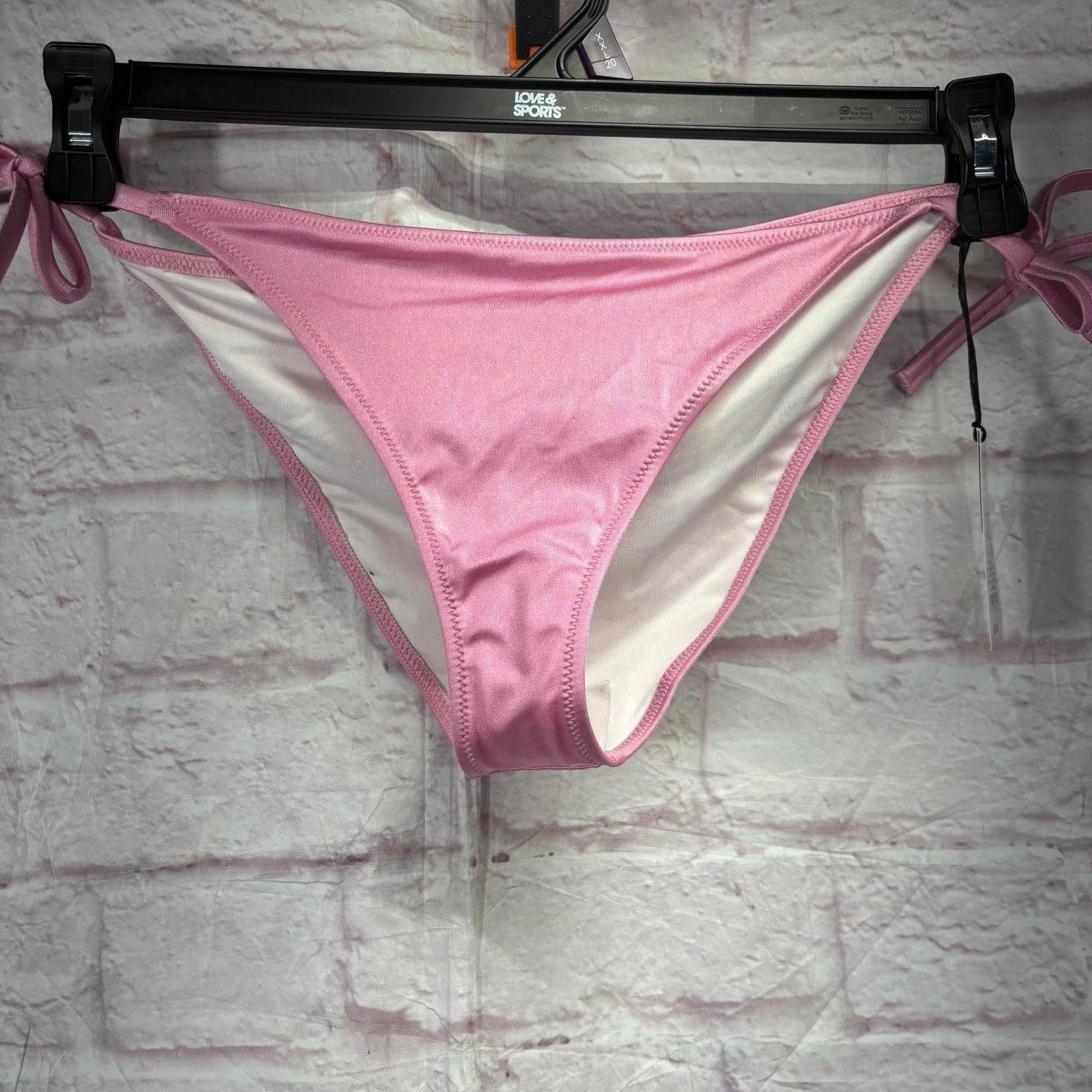 Other Shade & Shore Pink Bikini Bottoms Size Small NWT Size ONE SIZE - 1 Thumbnail