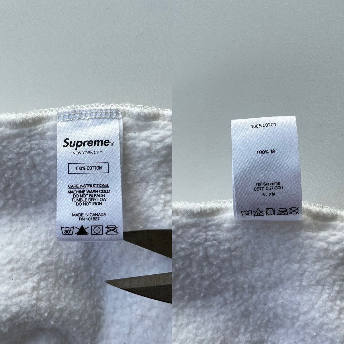 Supreme Supreme SS18 Corner Label Logo Hoodie White rare Size US M / EU 48-50 / 2 - 10 Thumbnail