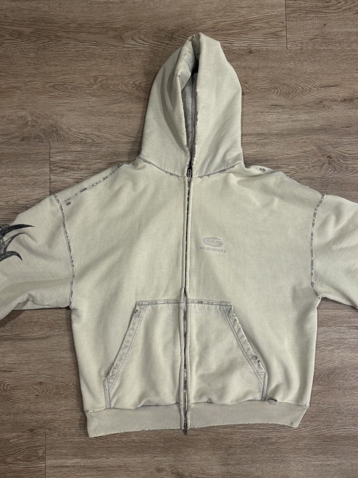 Balenciaga Y2K Hoodie Size US L / EU 52-54 / 3 - 7 Thumbnail