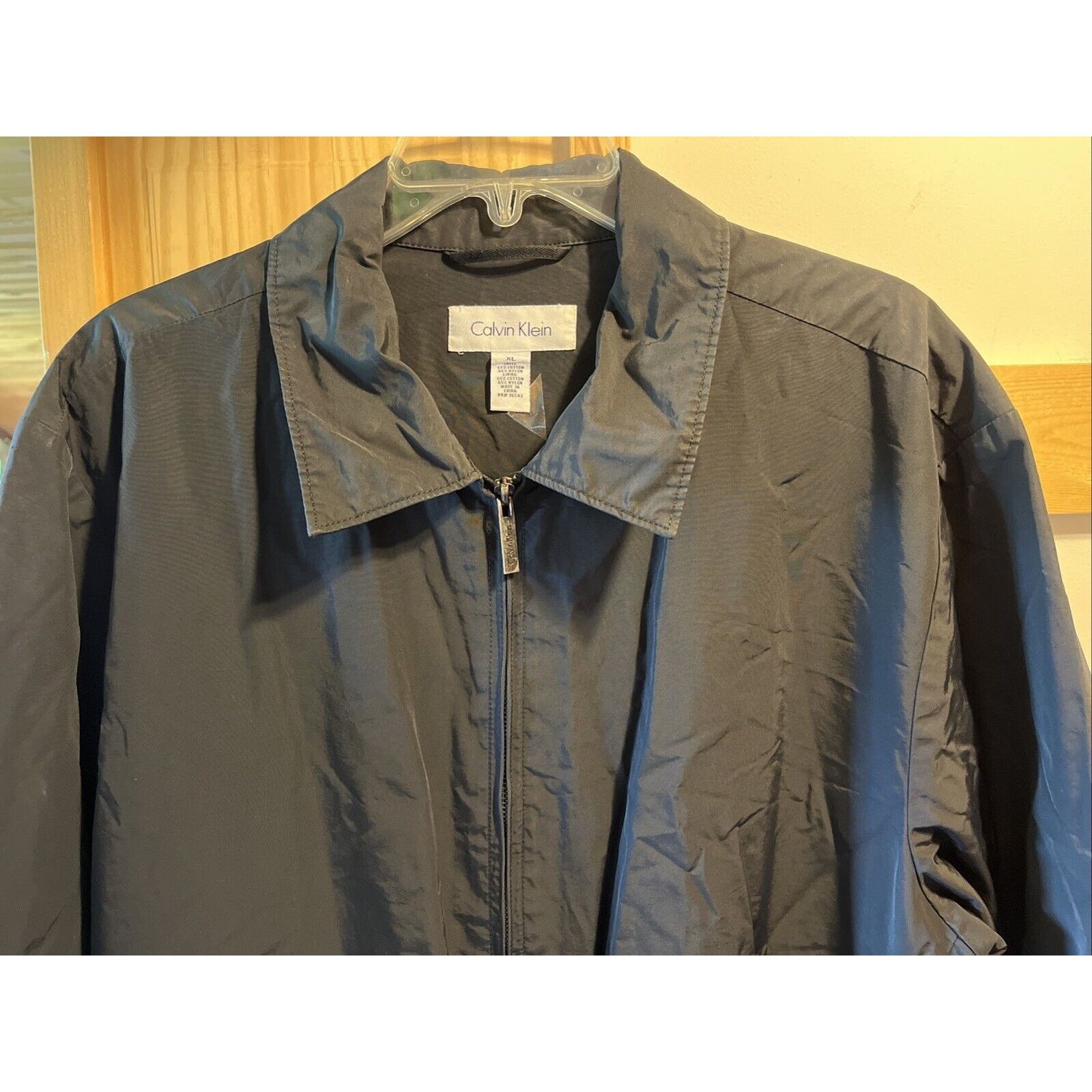 Calvin Klein Calvin Klein Men's Jacket Black XL LS Cotton Nylon Outdoor Size US XL / EU 56 / 4 - 4 Thumbnail