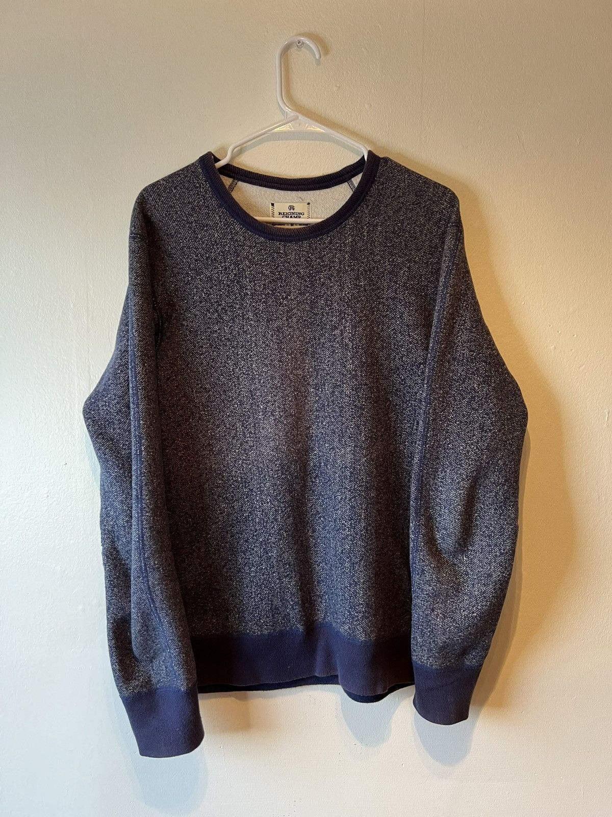 Reigning Champ Reigning Champ Crew Neck Pullover Men's Medium Blue Size US M / EU 48-50 / 2 - 1 Thumbnail