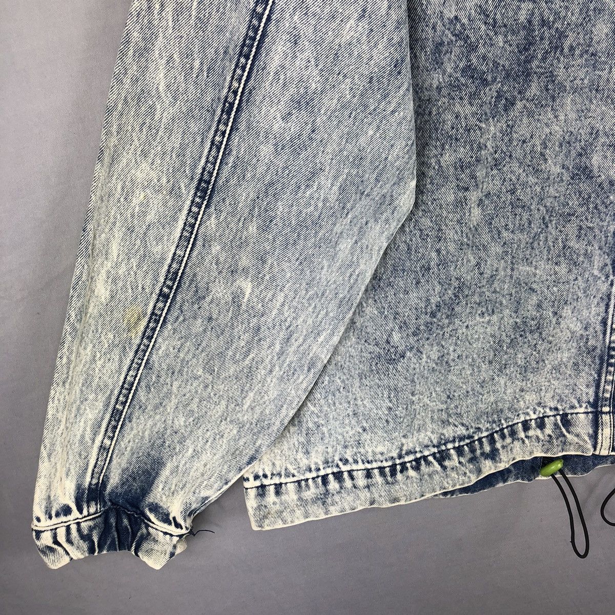 Bershka Anorak Denim Jacket Crazy Faded Pullover by Bershka Size US XL / EU 56 / 4 - 6 Thumbnail