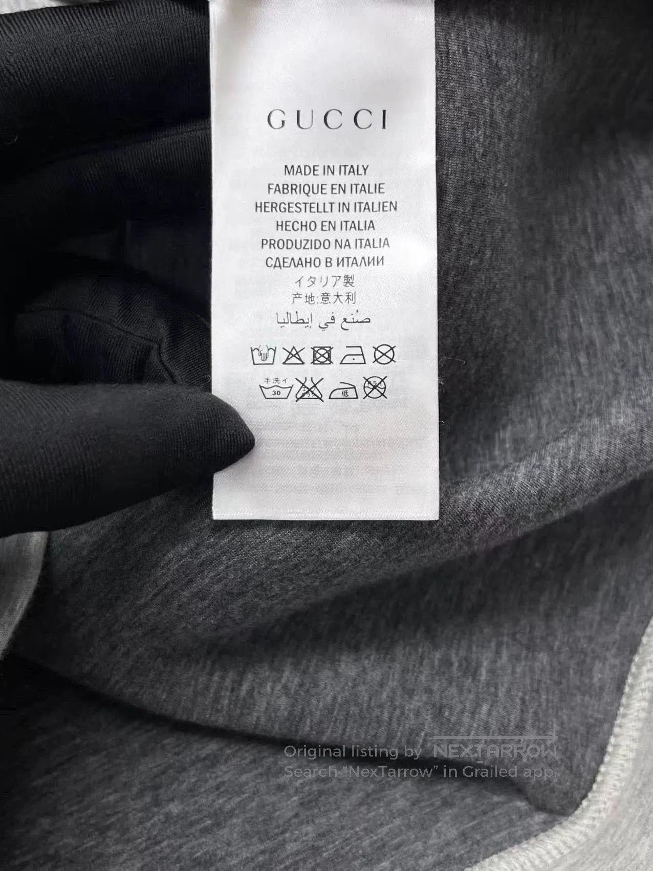 Gucci gray snake logo embroidered sweatshirt. Size US S / EU 44-46 / 1 - 5 Thumbnail