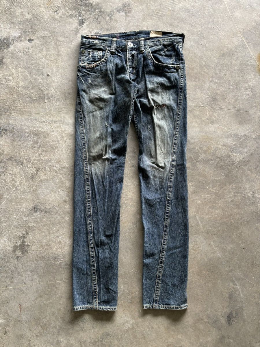 Hysteric Glamour × Japanese Brand twist style antgauge japanese jeans super sick backpocket Size US 31 - 1 Thumbnail