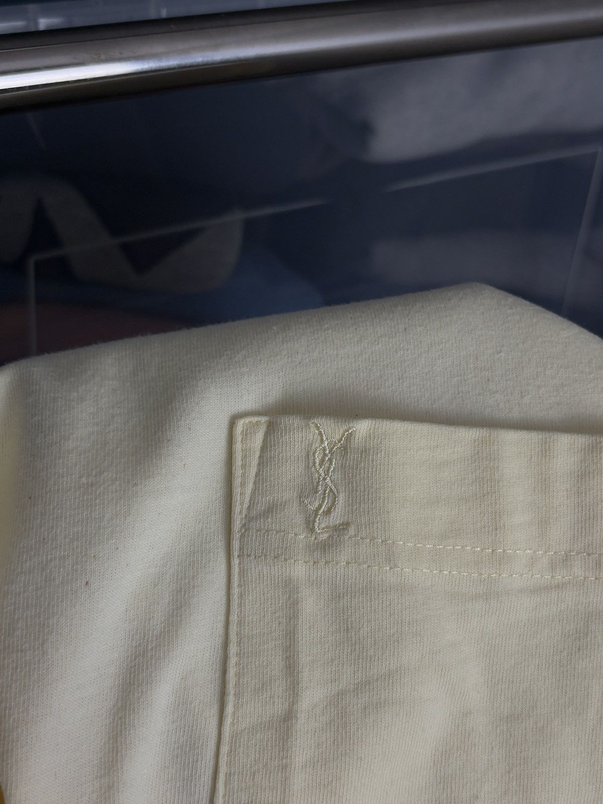 Yves Saint Laurent Yves Saint Laurent Vintage Pocket T-Shirt YSL Size US L / EU 52-54 / 3 - 6 Thumbnail