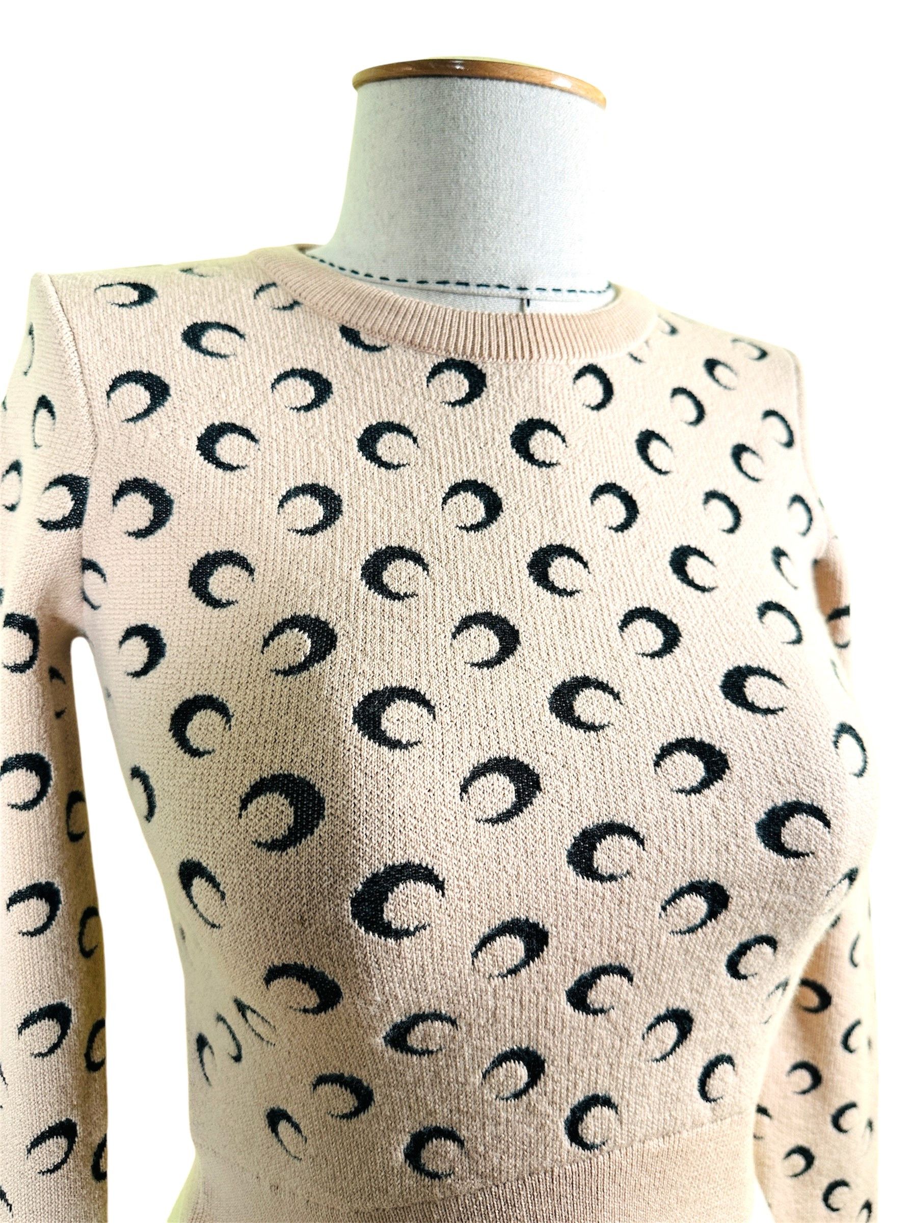 Marine Serre Moon jacquard pattern jumper Size XS / US 0-2 / IT 36-38 - 4 Thumbnail