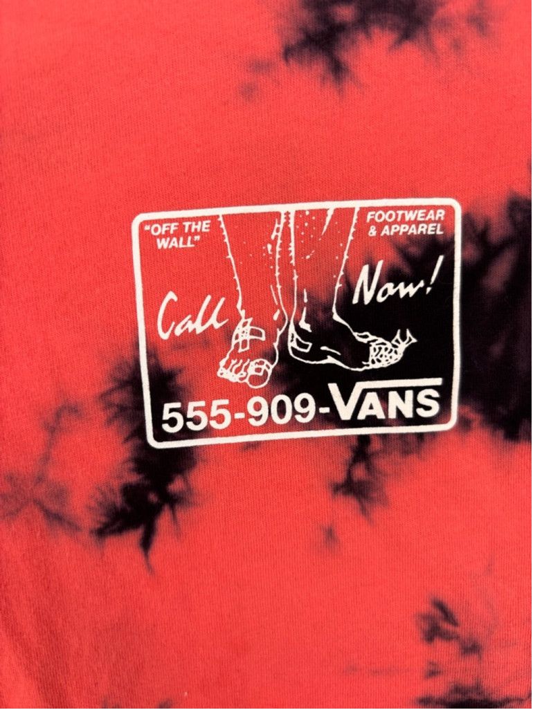 Vans Men's Vans Tie Dye Long Sleeve T-Shirt Size M Red Black Size US XL / EU 56 / 4 - 7 Thumbnail