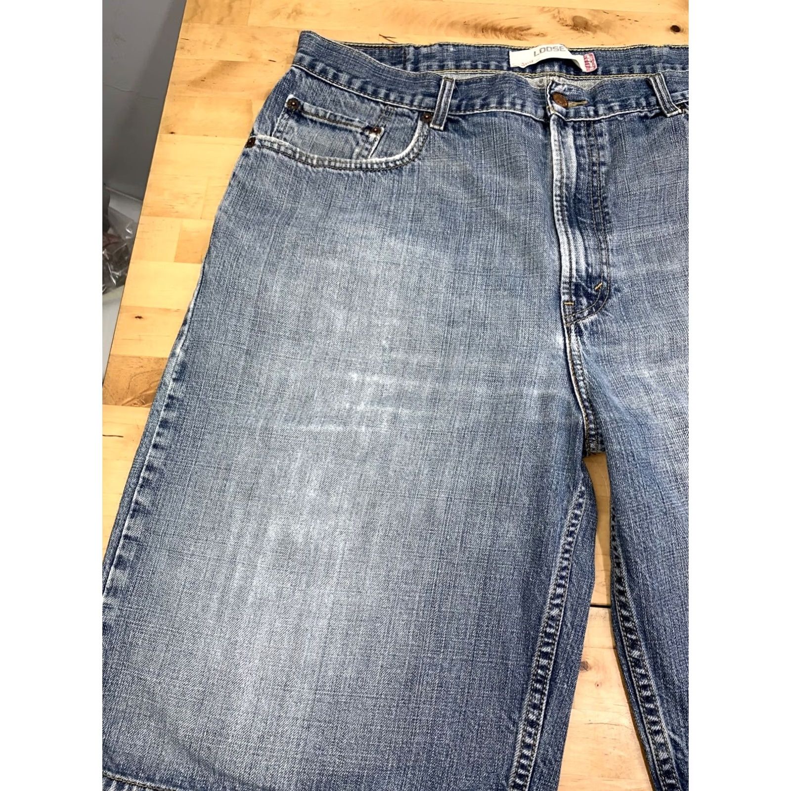 Levi's VINTAGE Levi's 569 Jeans Shorts Bermuda Men 38 Blue Relaxed 5-Pocket Y2K Skater Shorts Size US 38 / EU 54 - 6 Thumbnail